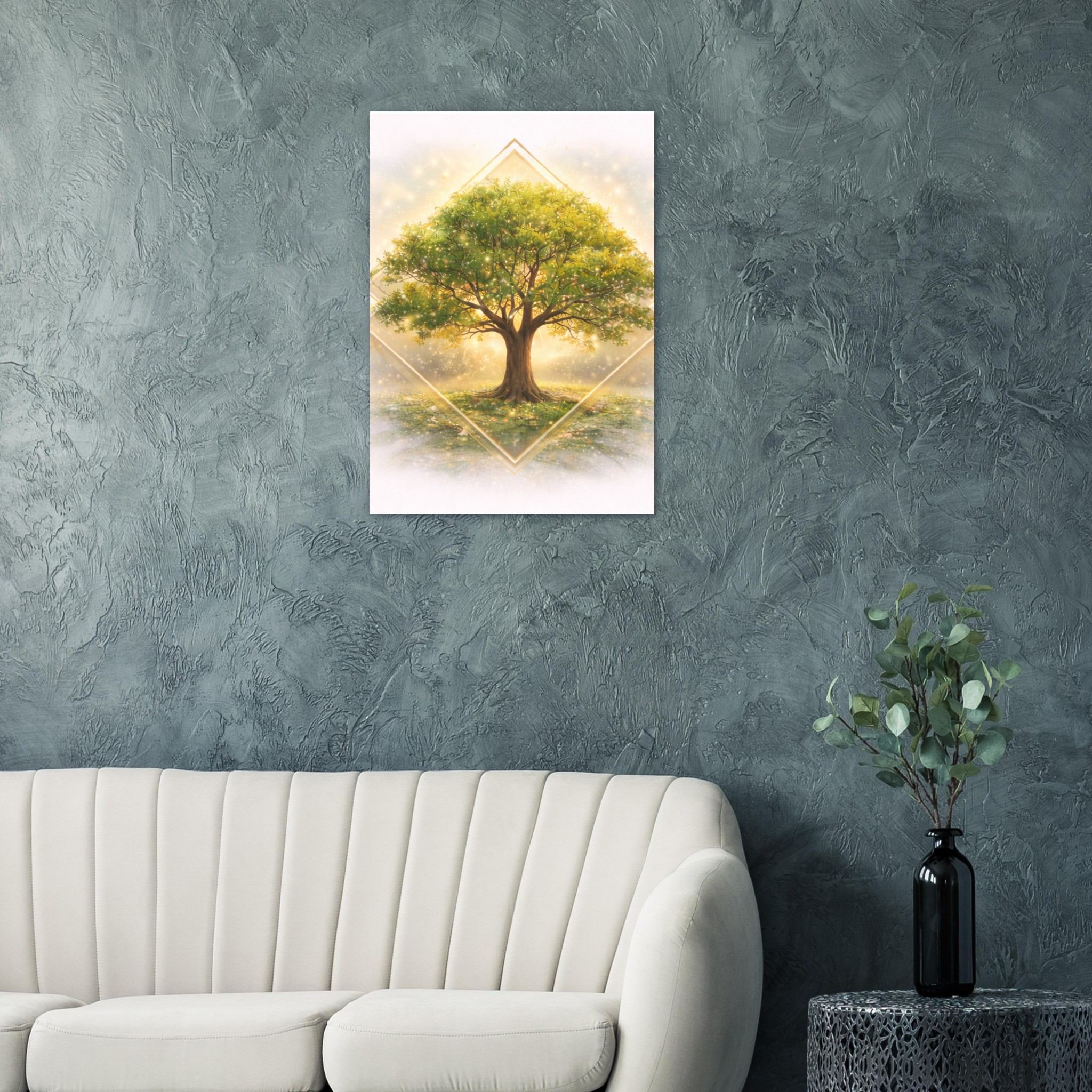 classic semi glossy paper poster summer tree 008a0381-615e-4b51-8990-e2bf21d25c09