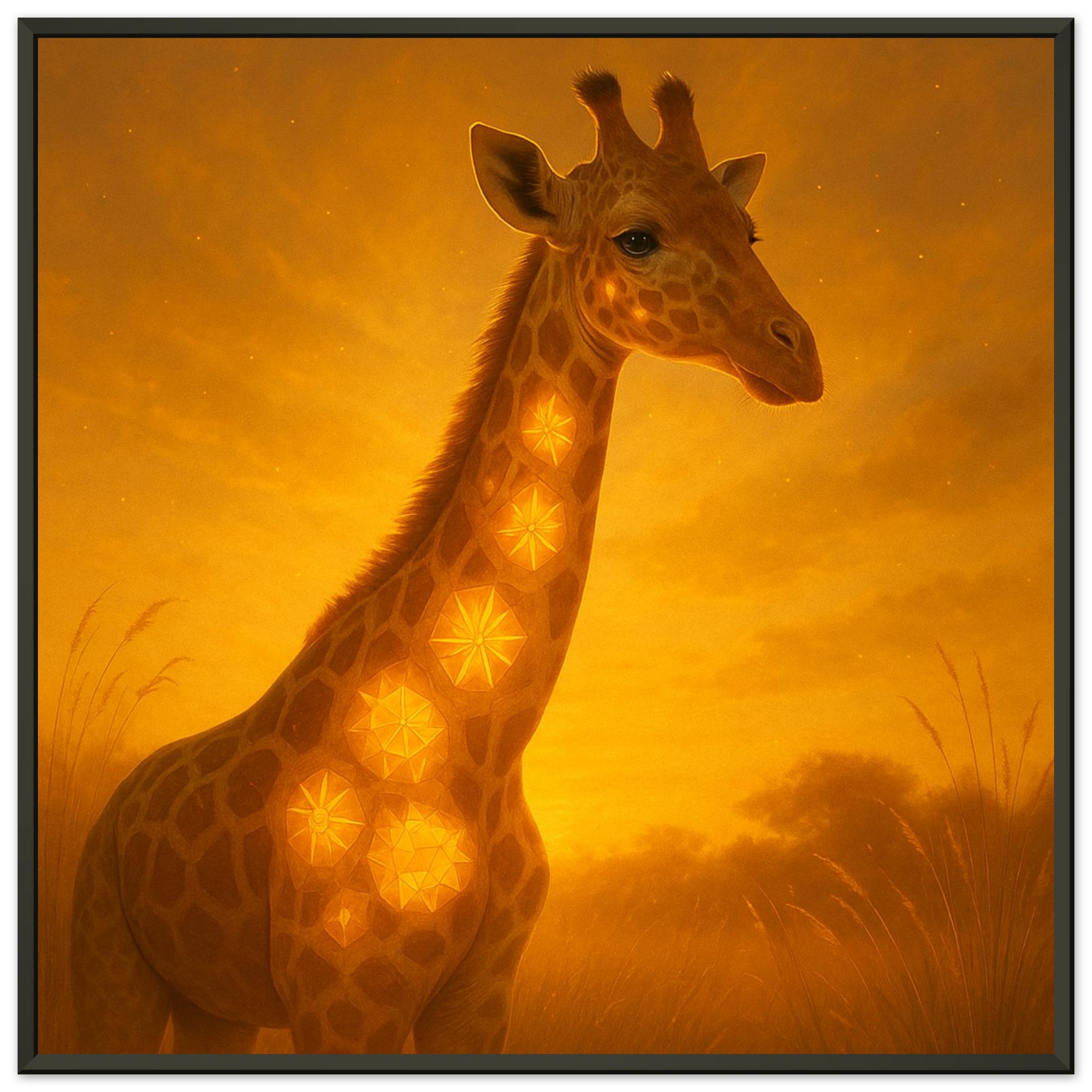 classic semi glossy paper metal framed poster giraffe 00bf71f0-cf29-4b47-ae1e-ab1c7dacf496