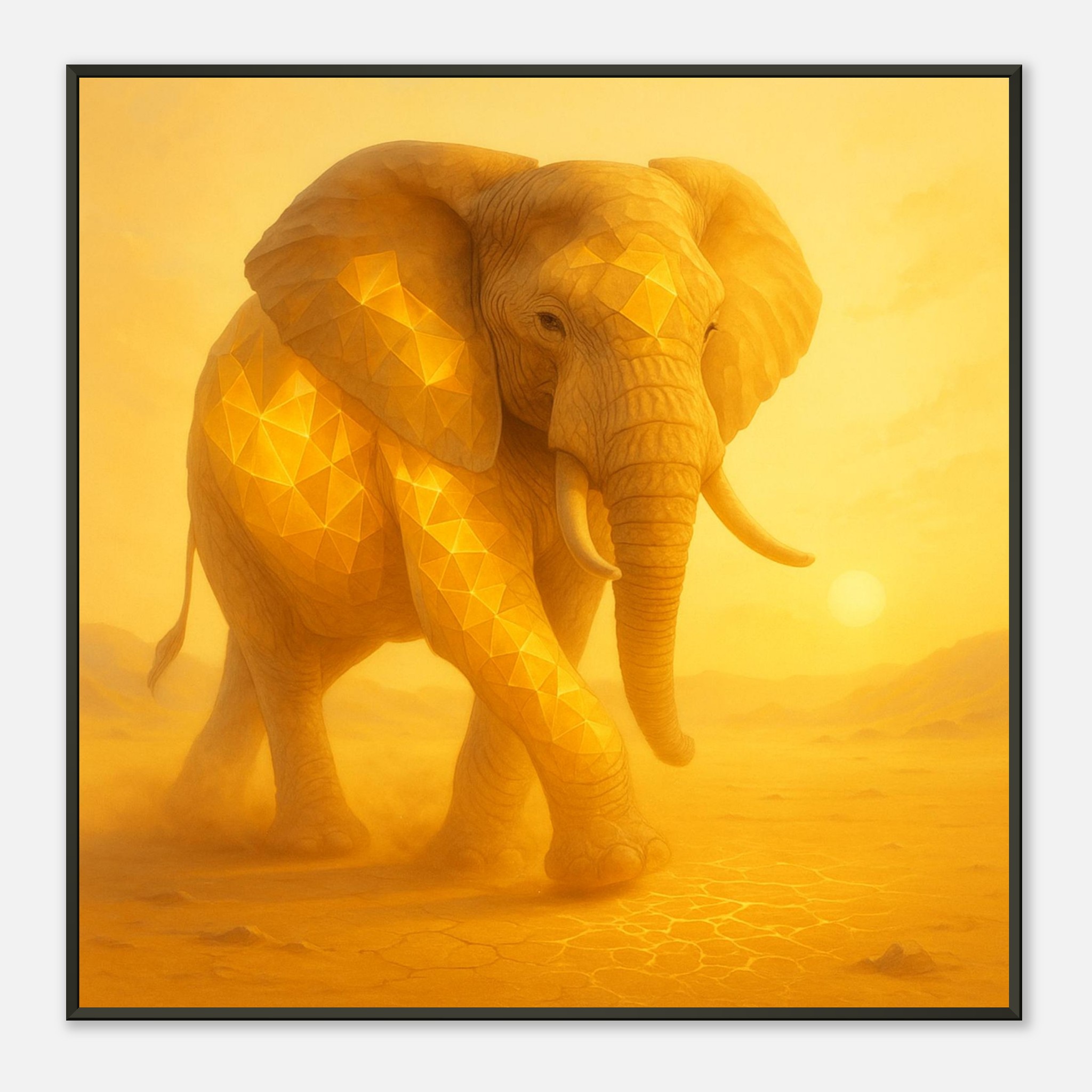 classic semi glossy paper metal framed poster african elephant 011a7a9c-c0ef-4b98-abce-92db7cd30ca2