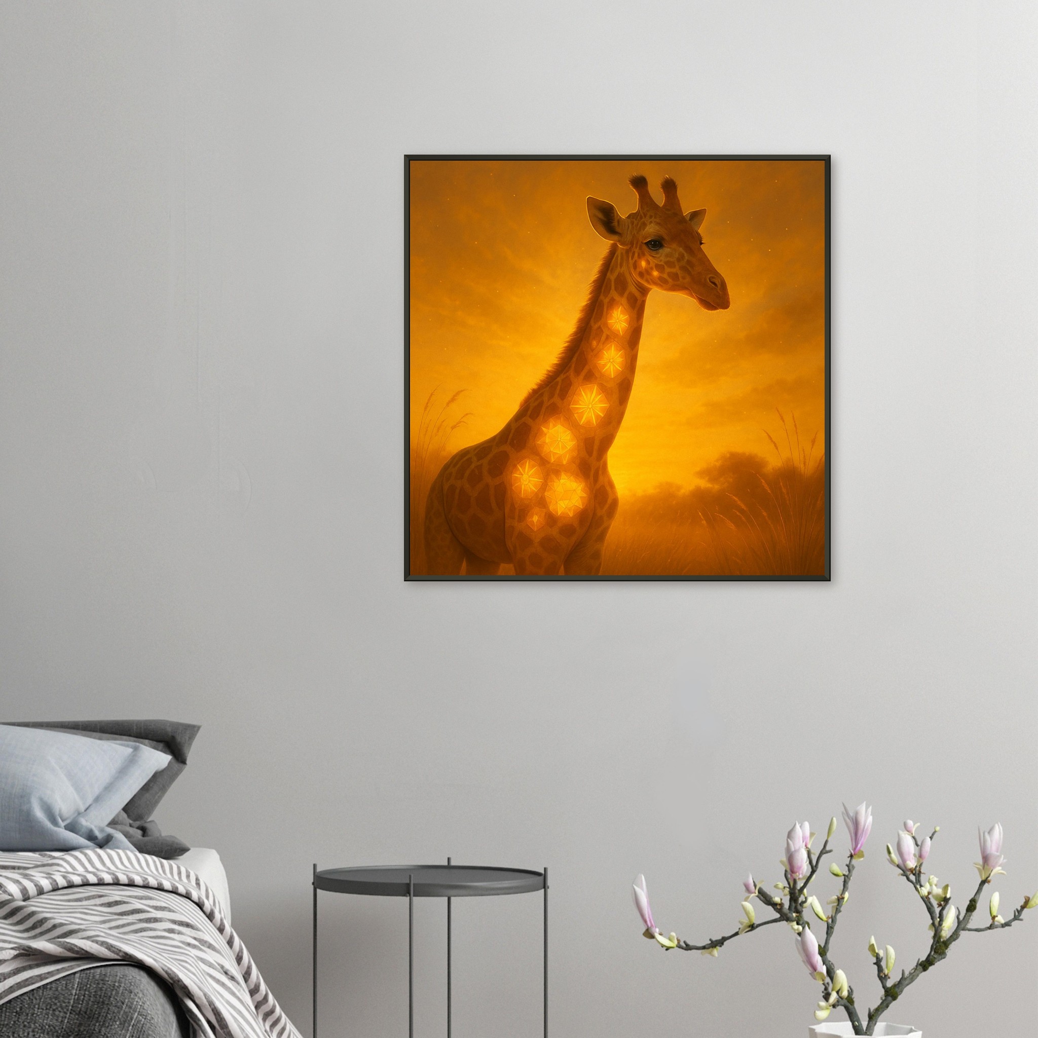 classic semi glossy paper metal framed poster giraffe 01bd4db2-037a-453e-aa8f-d74c4d8e8073