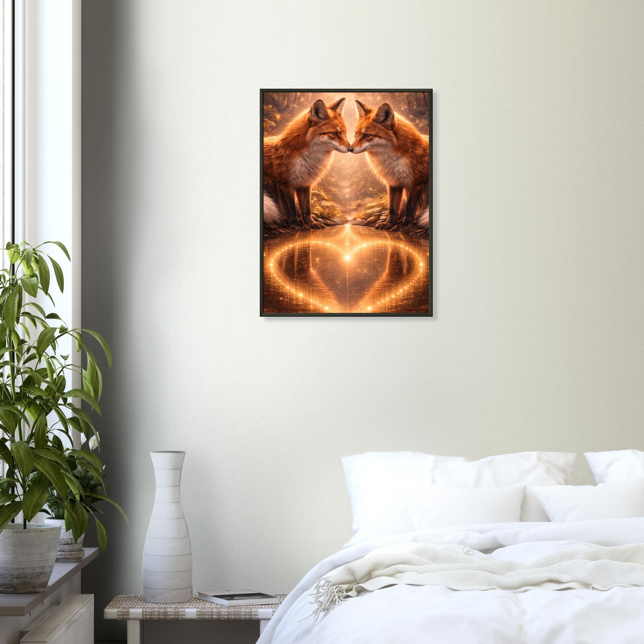 classic semi glossy paper metal framed poster fox pair 02325c77-4116-44b1-a618-28e170fb207d