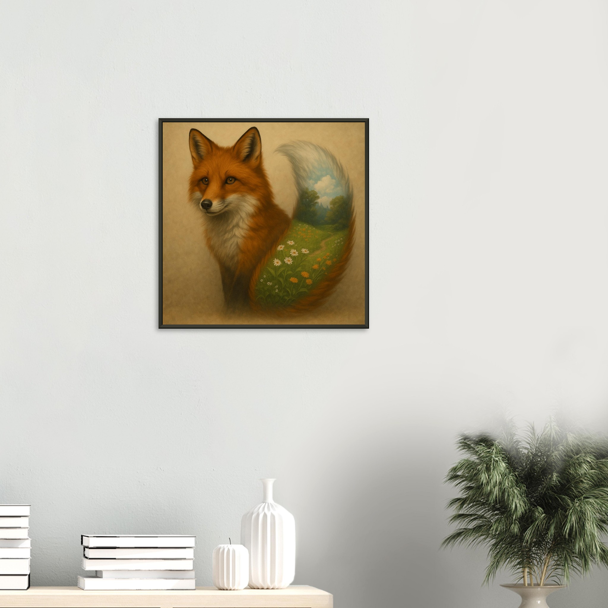 classic semi glossy paper metal framed poster botanical fox 02a5a0c3-3de7-4bd1-9e8c-6fbf18a7efb5