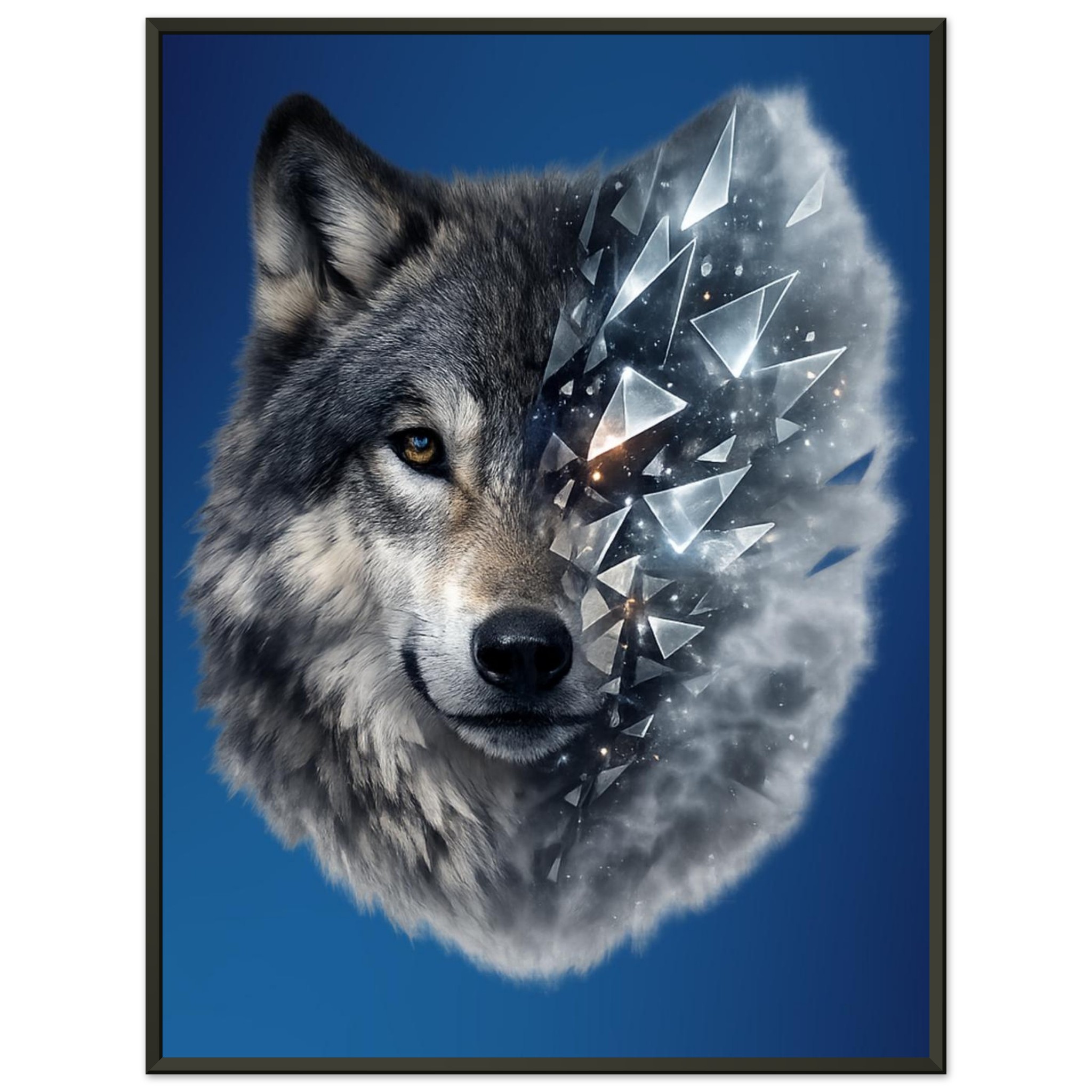 classic semi glossy paper metal framed poster wolf 047bde6c-ad3a-4770-8f9d-73b7ebe57338