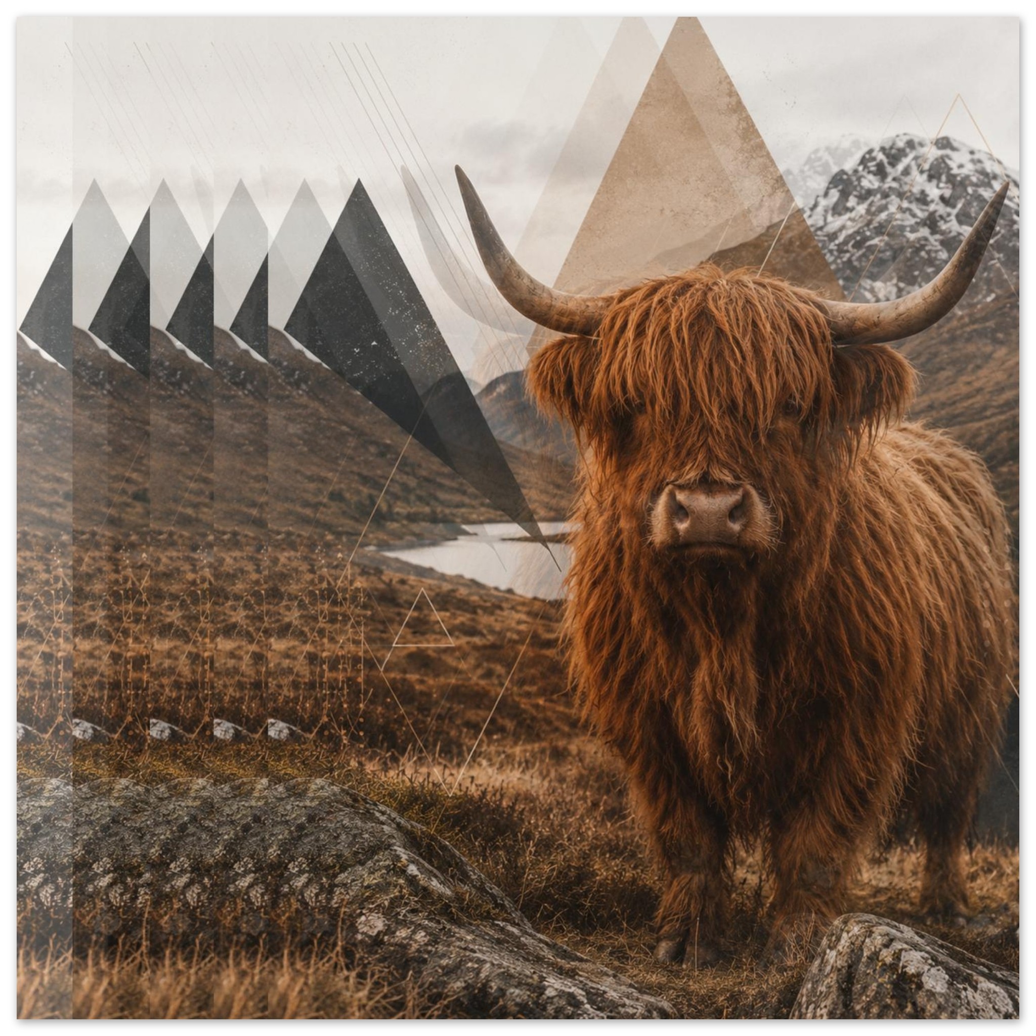 classic semi glossy paper poster highland cow 04eb7269-7710-4181-9f66-9c4912741aa7