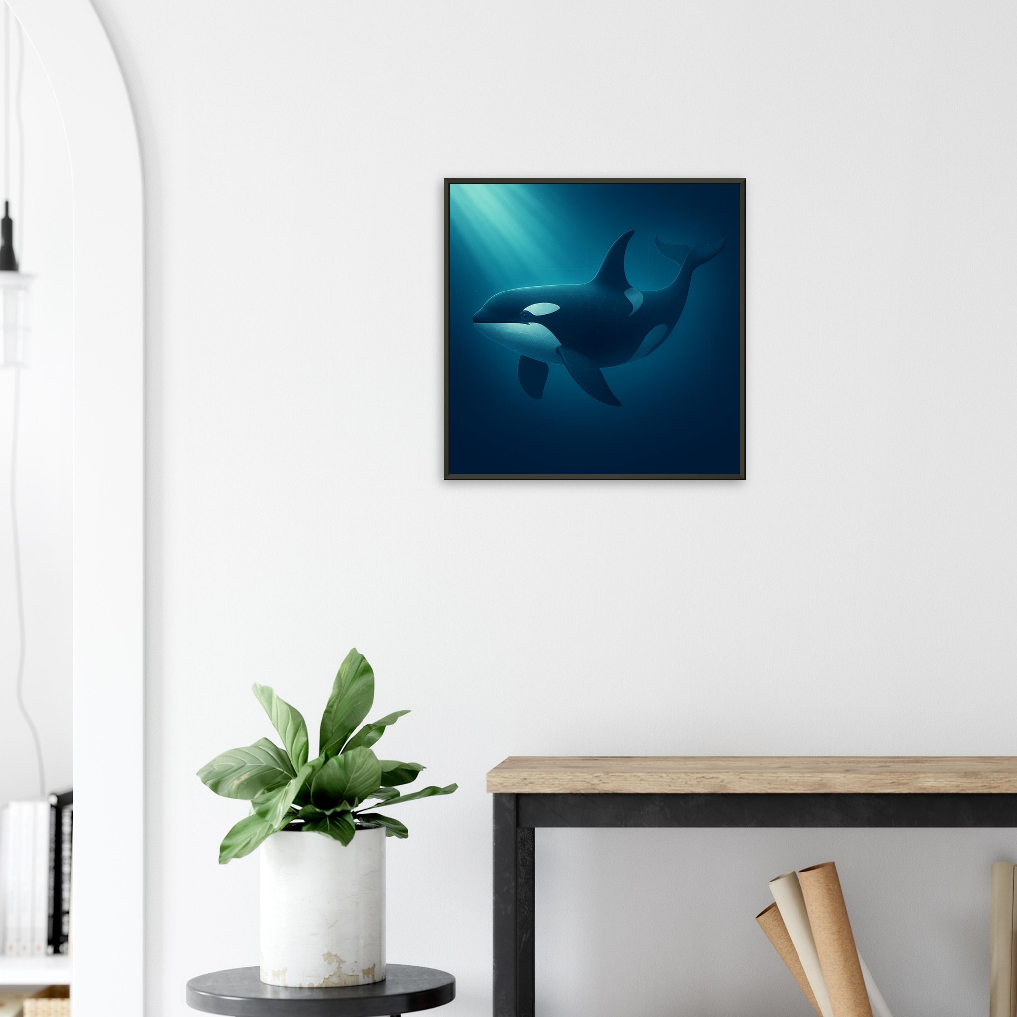 classic semi glossy paper metal framed poster orca 05a7d0f4-8c4b-4874-bed2-5581b7dc02a4