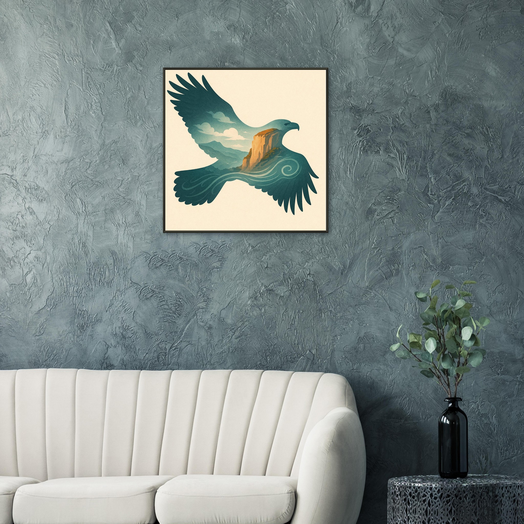 classic semi glossy paper metal framed poster, eagle 05f717a0-6d7c-4835-b92b-71efc210475a