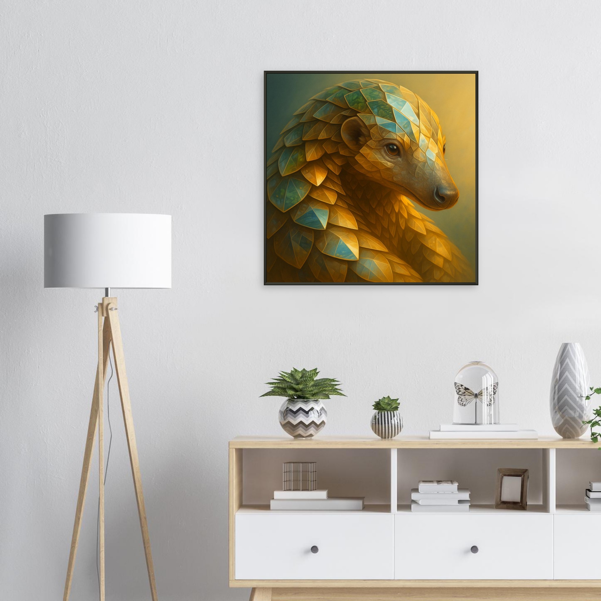 classic semi glossy paper metal framed poster pangolin 063a70e9-ab2d-44f2-9ed4-d70d8f7393d6