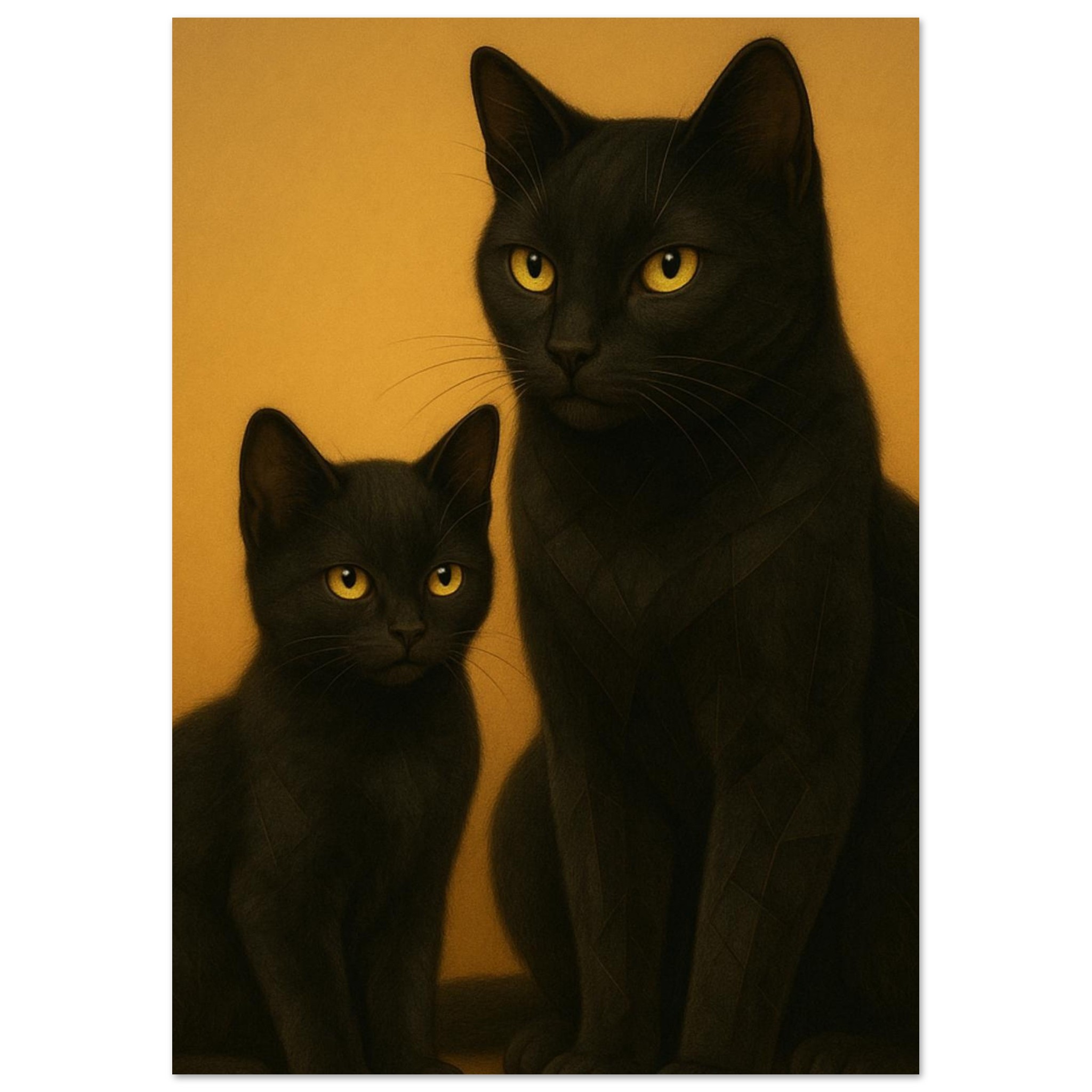 classic semi glossy paper poster mum and kitten 0723ab29-25ab-4cea-b4f9-bbc979a98f62