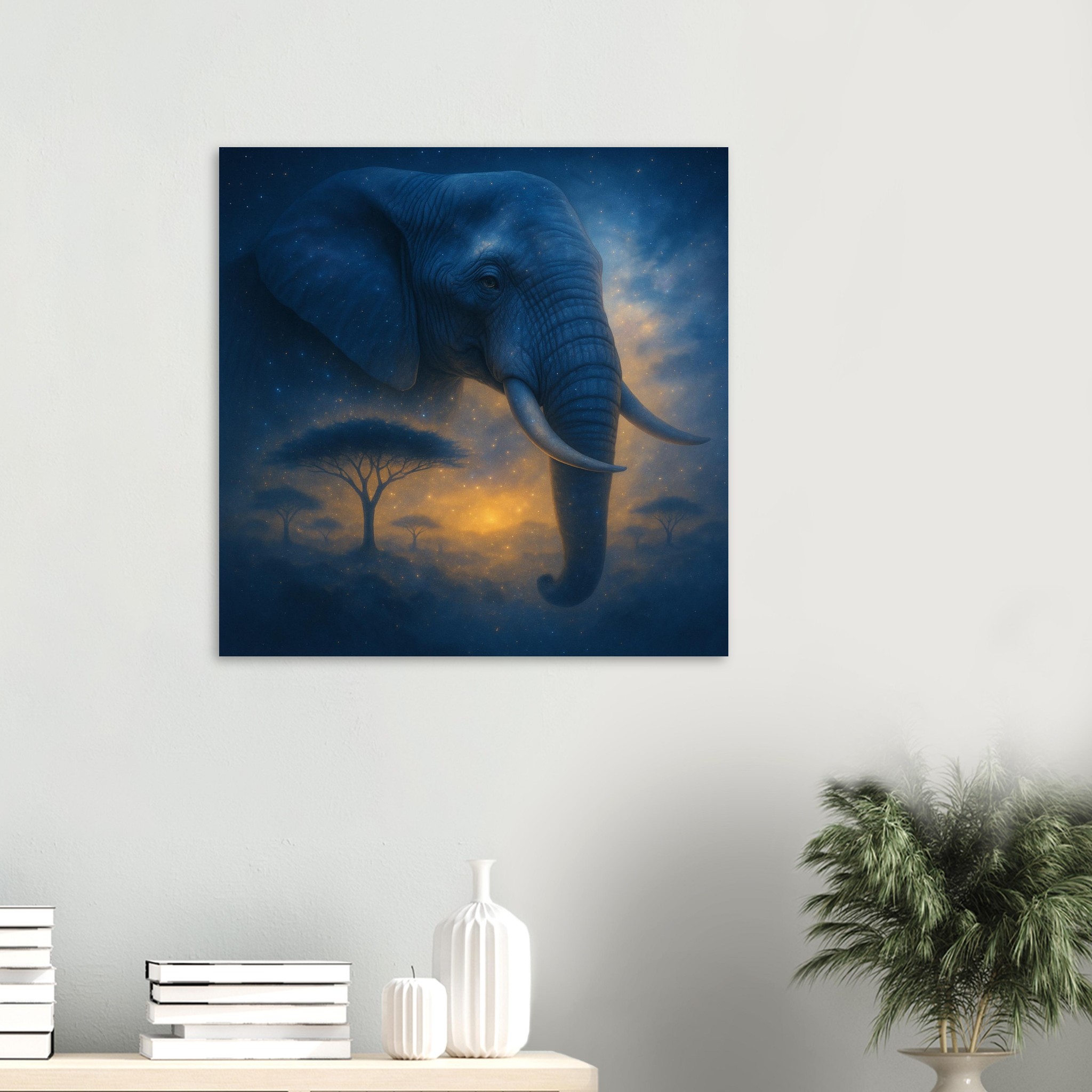 classic semi glossy paper poster, majestic elephant 07e3d54f-2f81-42aa-96ef-d6df535e8cfe