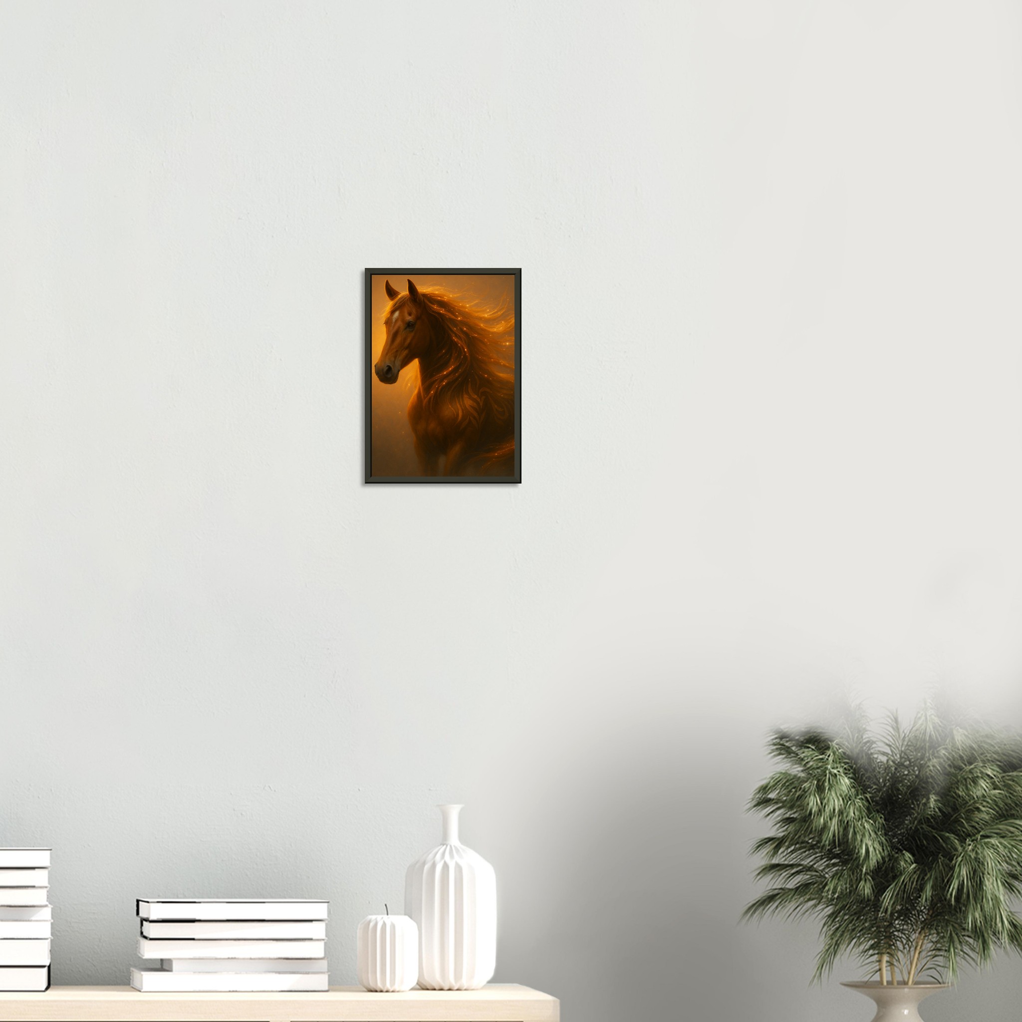 classic semi glossy paper metal framed poster golden horse 0ad5adb0-b38c-4759-bbf0-e19b94ac221d