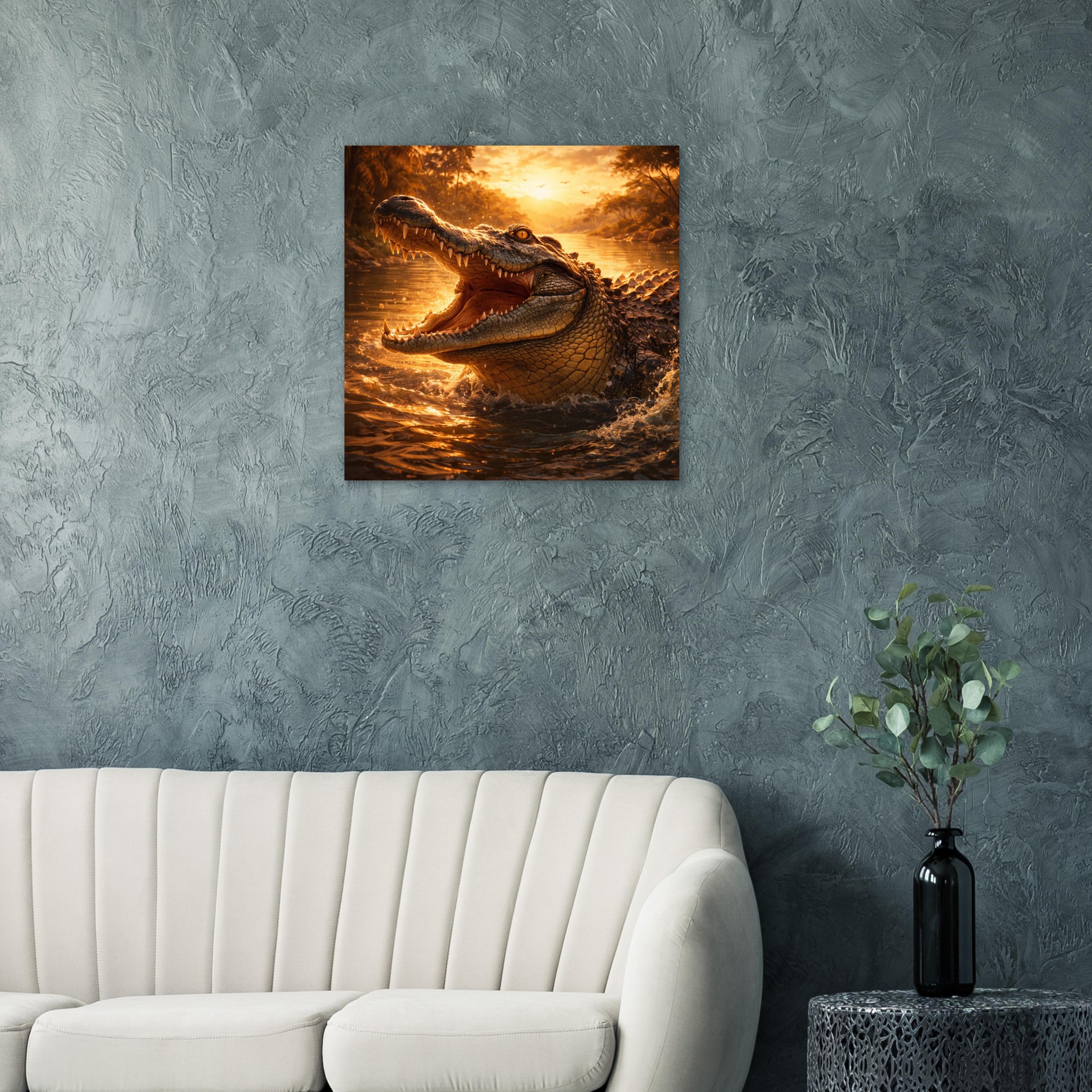 classic semi glossy paper poster crocodile 0c52c639-d4cb-4a65-b325-99c1abb9409a