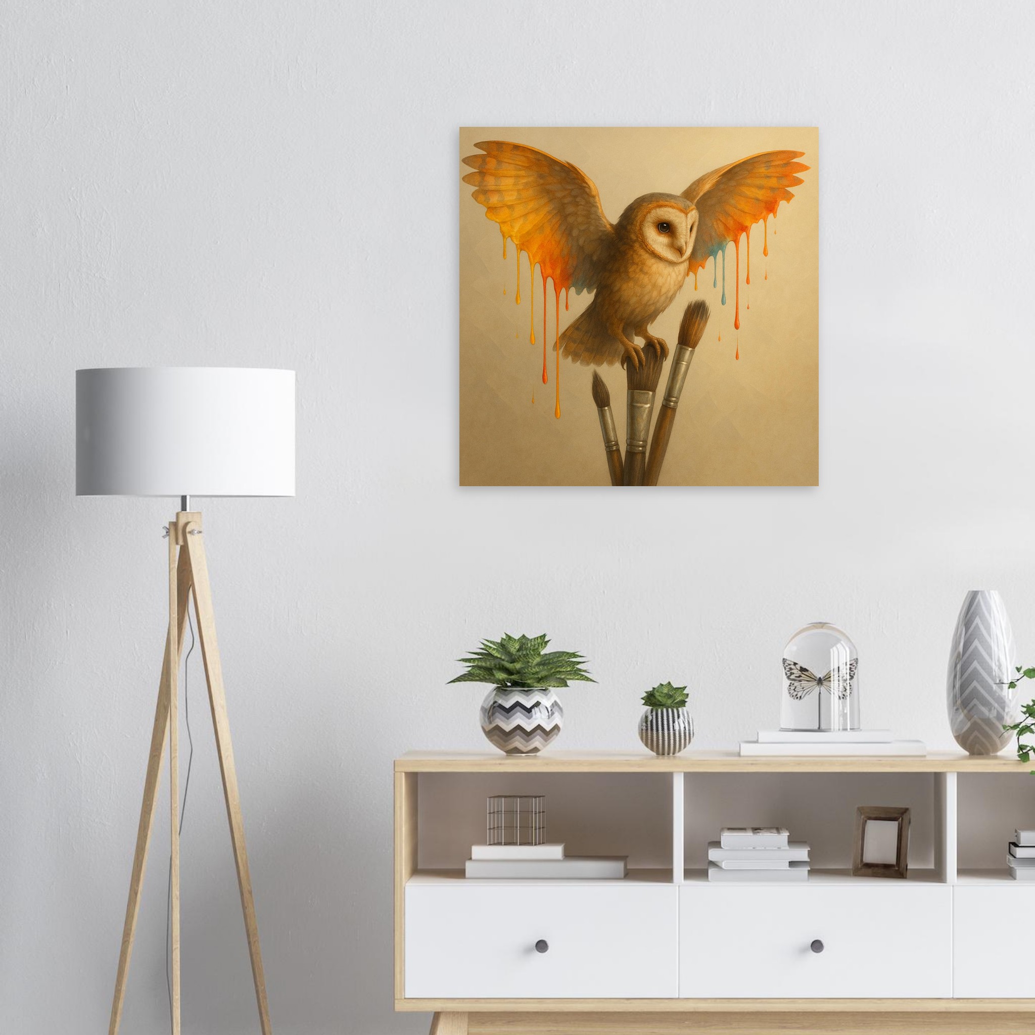 classic semi glossy paper poster, barn owl 0d3bee52-5253-431a-b2cd-338bf933fce0