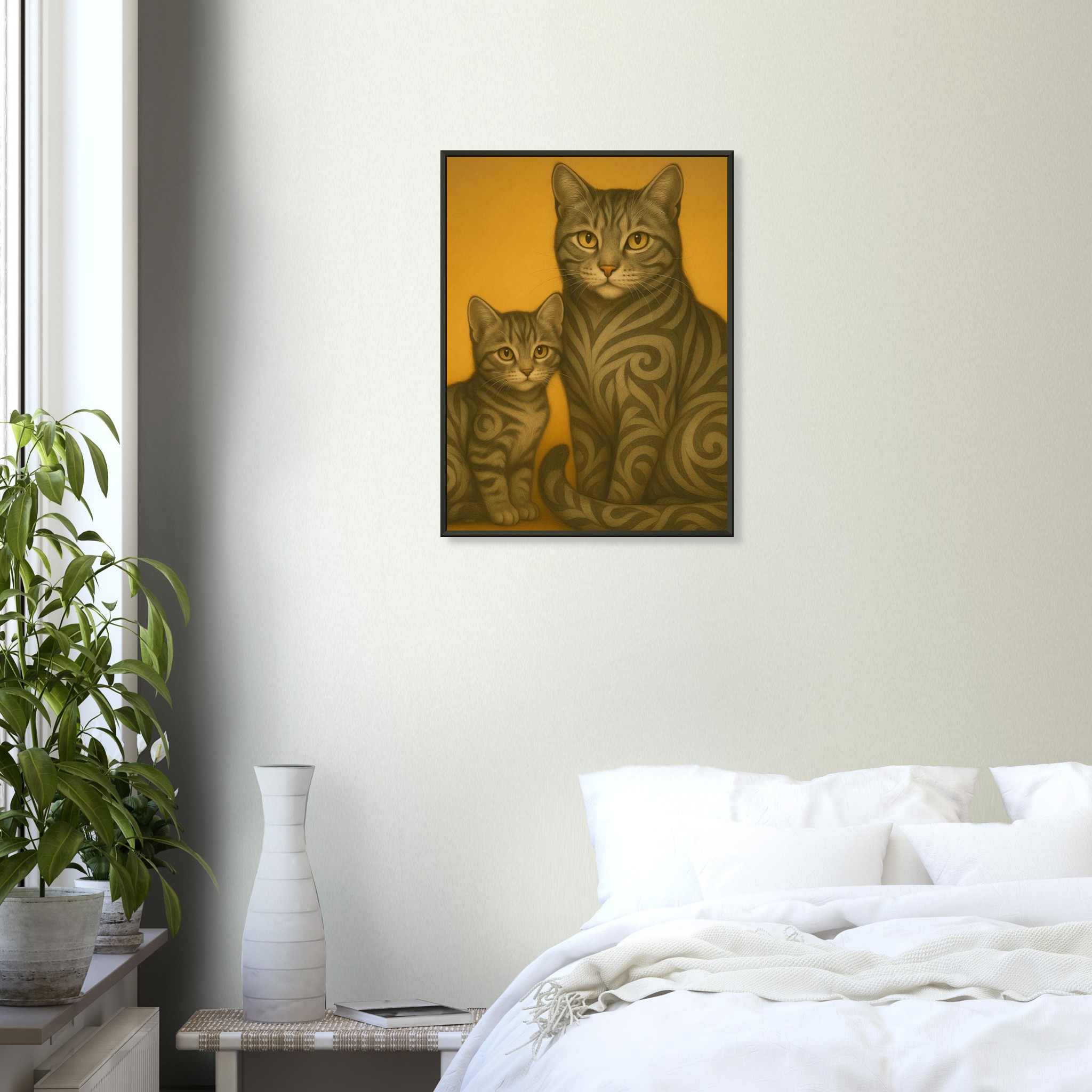 classic semi glossy paper metal framed poster tabby cats 0dc9b7d5-d368-4514-8b6a-eb07f5569764