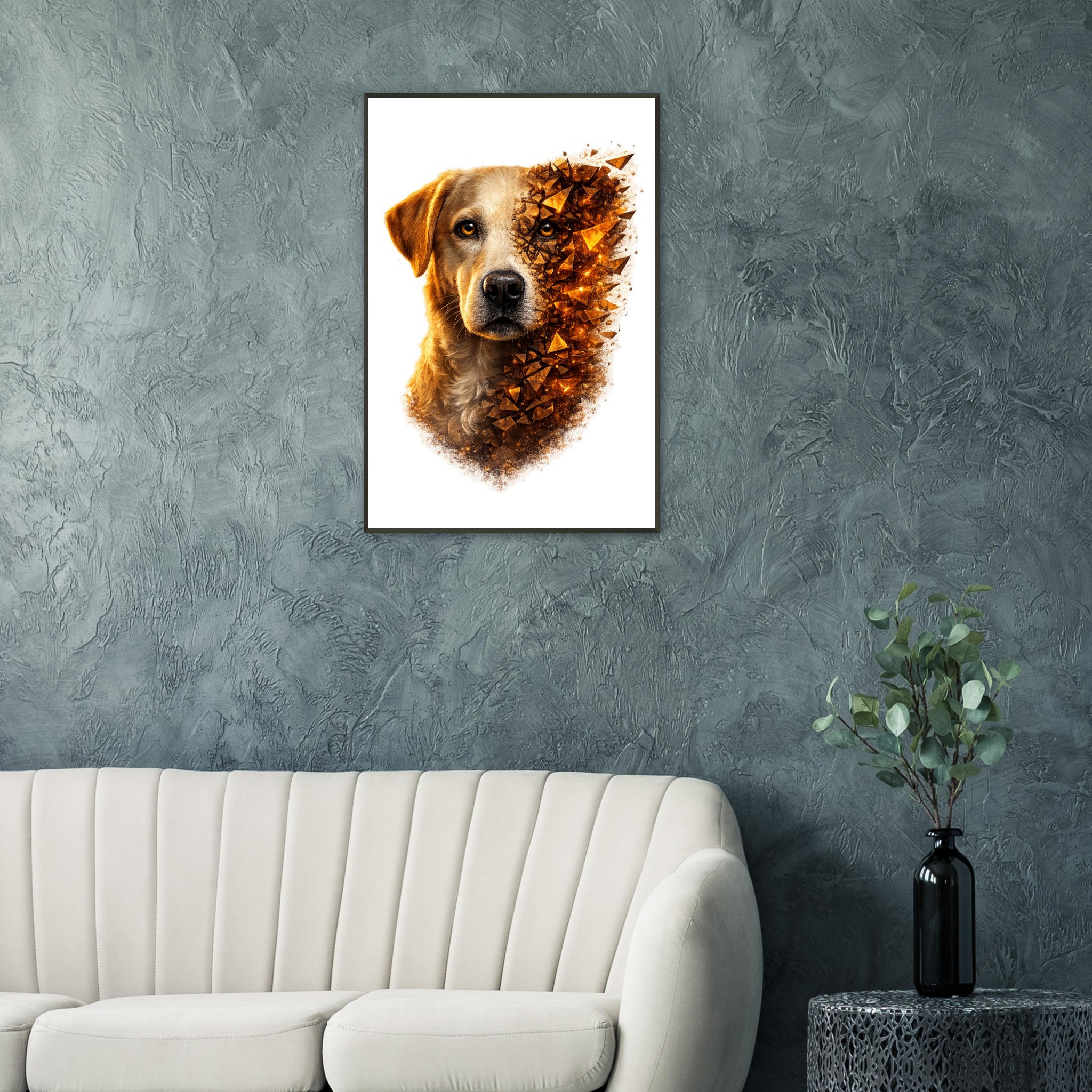 classic semi glossy paper metal framed poster labrador 0dfa9395-e51b-4e08-8961-760896f958f8
