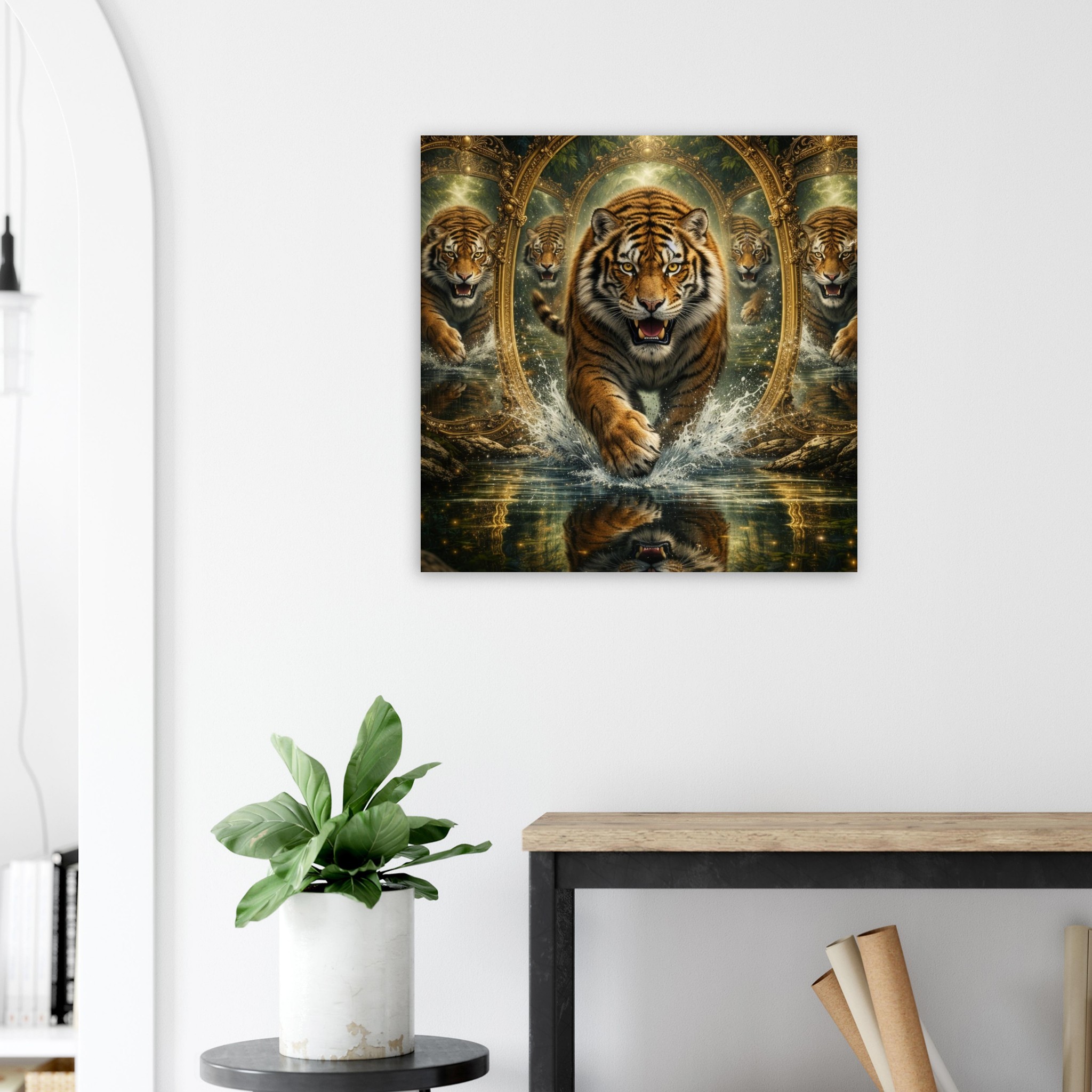 classic semi glossy paper poster tiger reflections 101fa5df-4a27-4147-a285-dfb0806030fc
