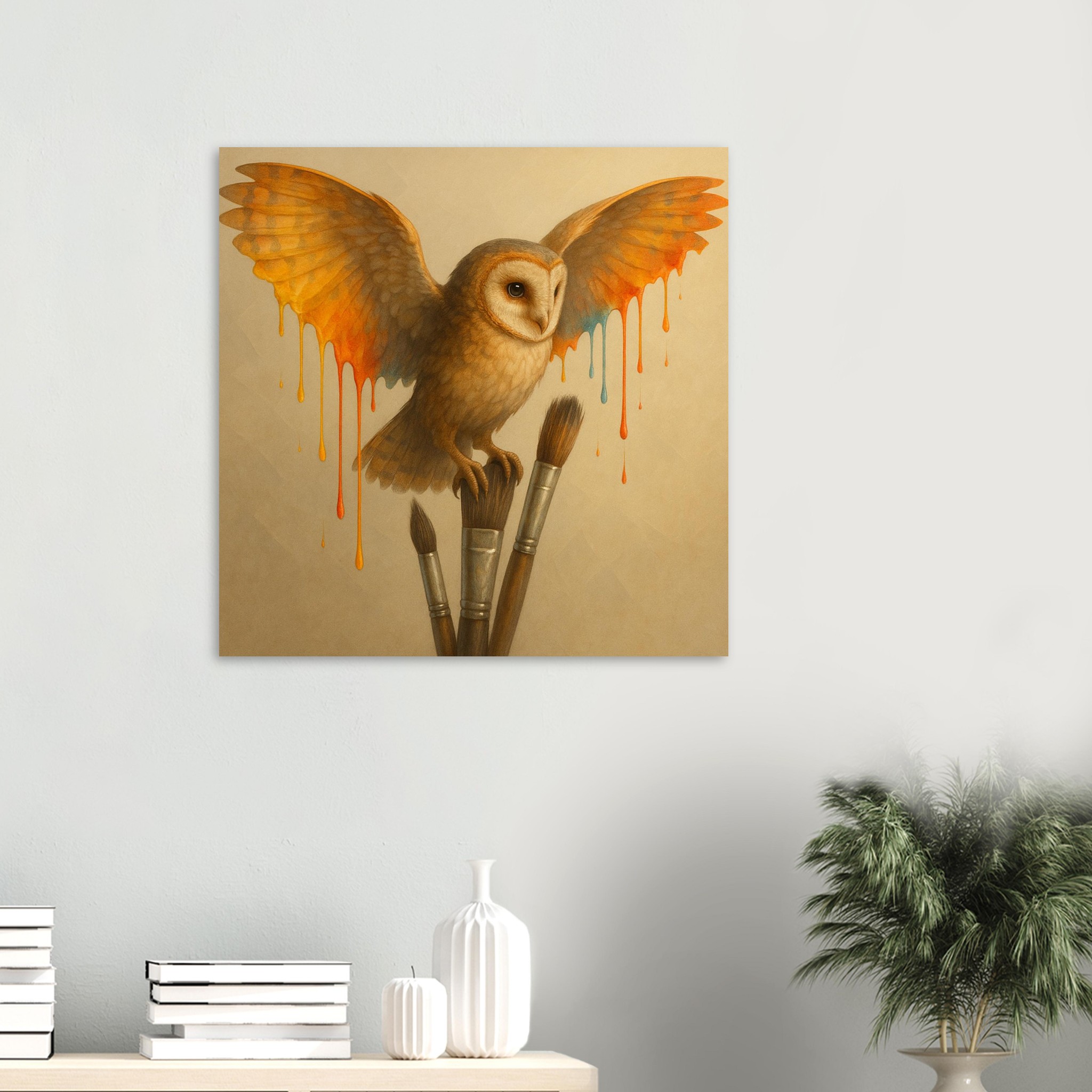 classic semi glossy paper poster, barn owl 10d2cd0a-4e7a-4221-819e-648631963a2b