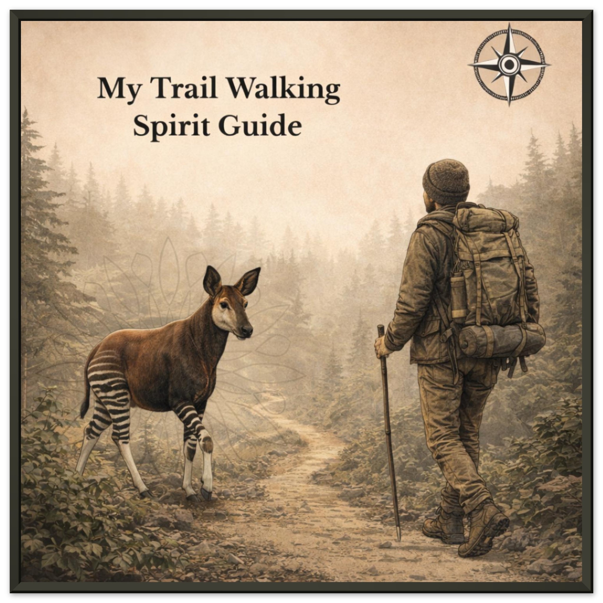 classic semi glossy paper metal framed poster trail walking guide 11a38146-d42b-4b76-bbd6-312ffadf65e7