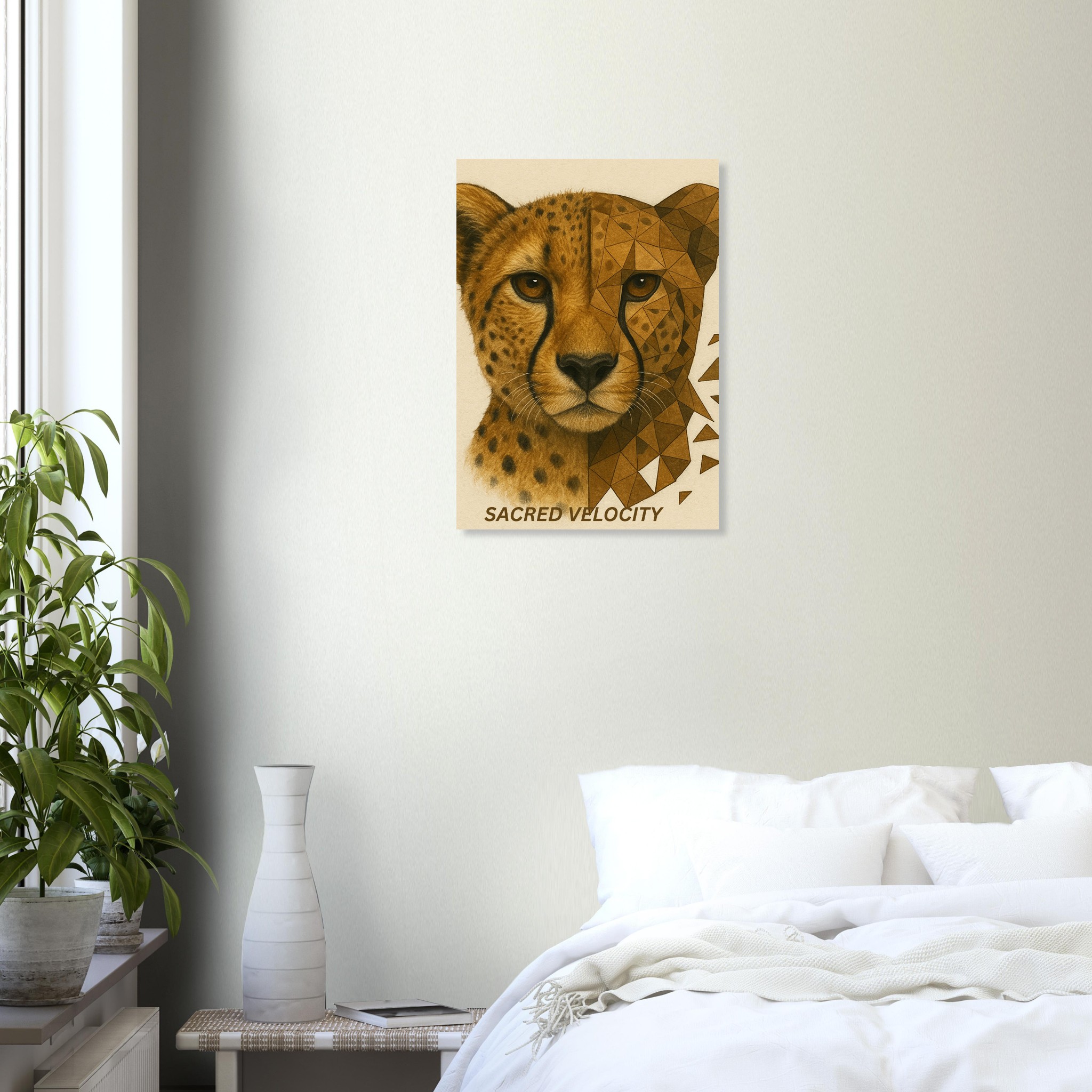 classic semi glossy paper poster, cheetah 129b6242-22dd-4d91-9b9a-66f7d727a8d1