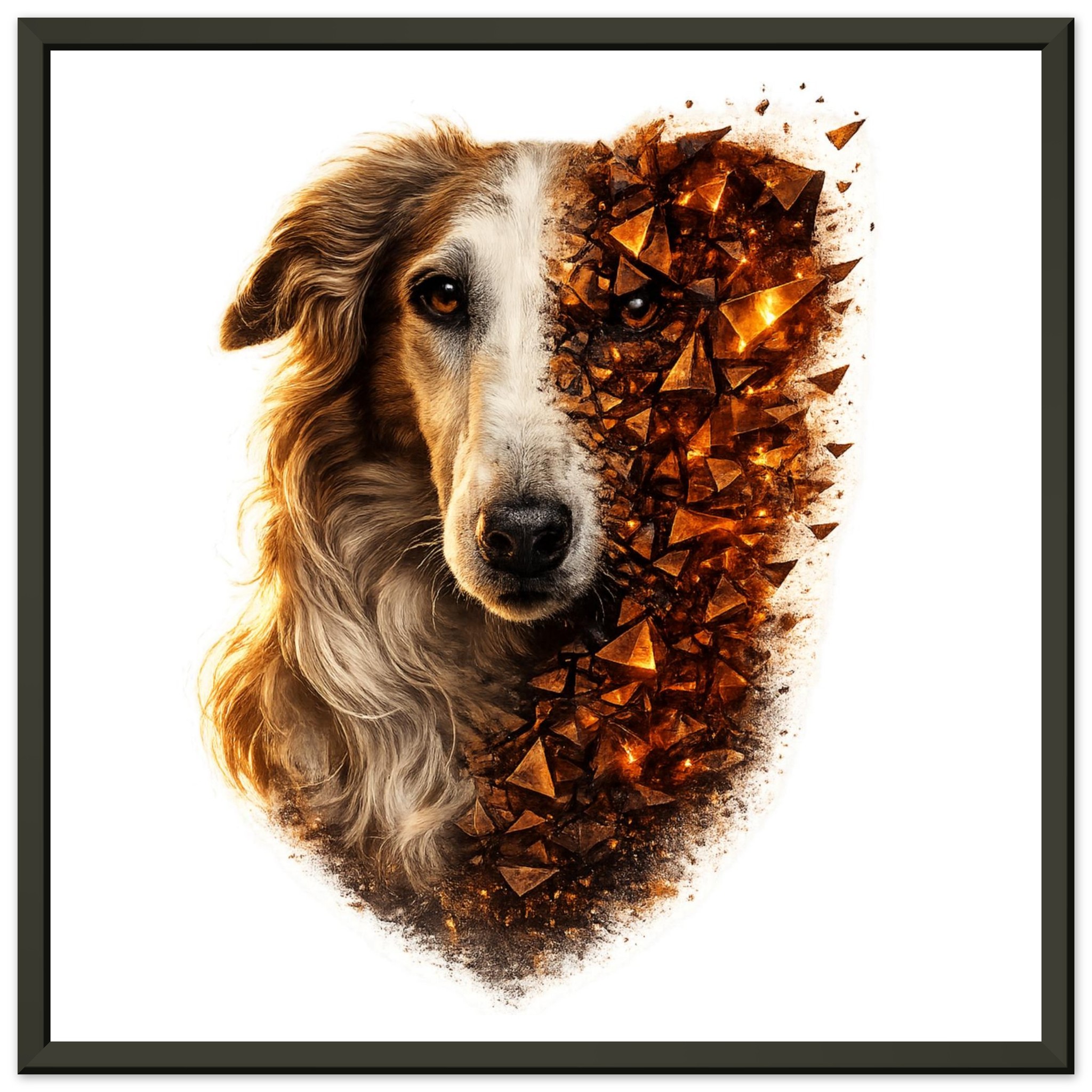 classic semi glossy paper metal framed poster borzoi 12e101be-4881-4c9d-9ca4-8ba6ee99a008