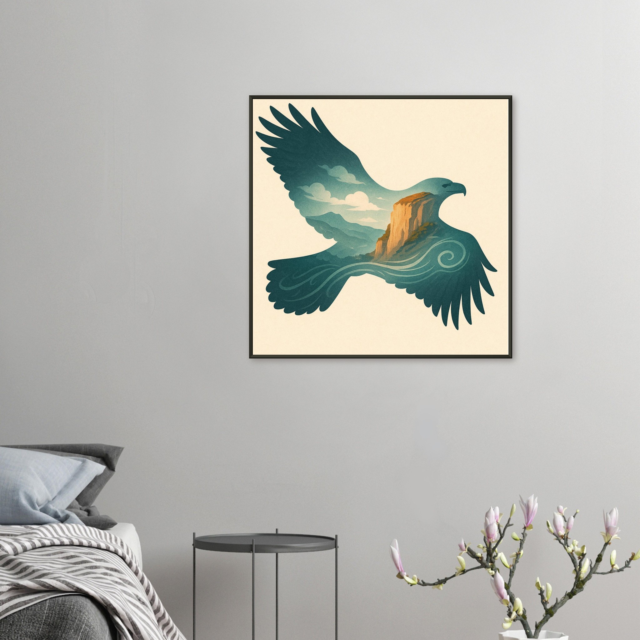 classic semi glossy paper metal framed poster, eagle 1349e5a5-00ce-42ed-8500-6d145310f69a