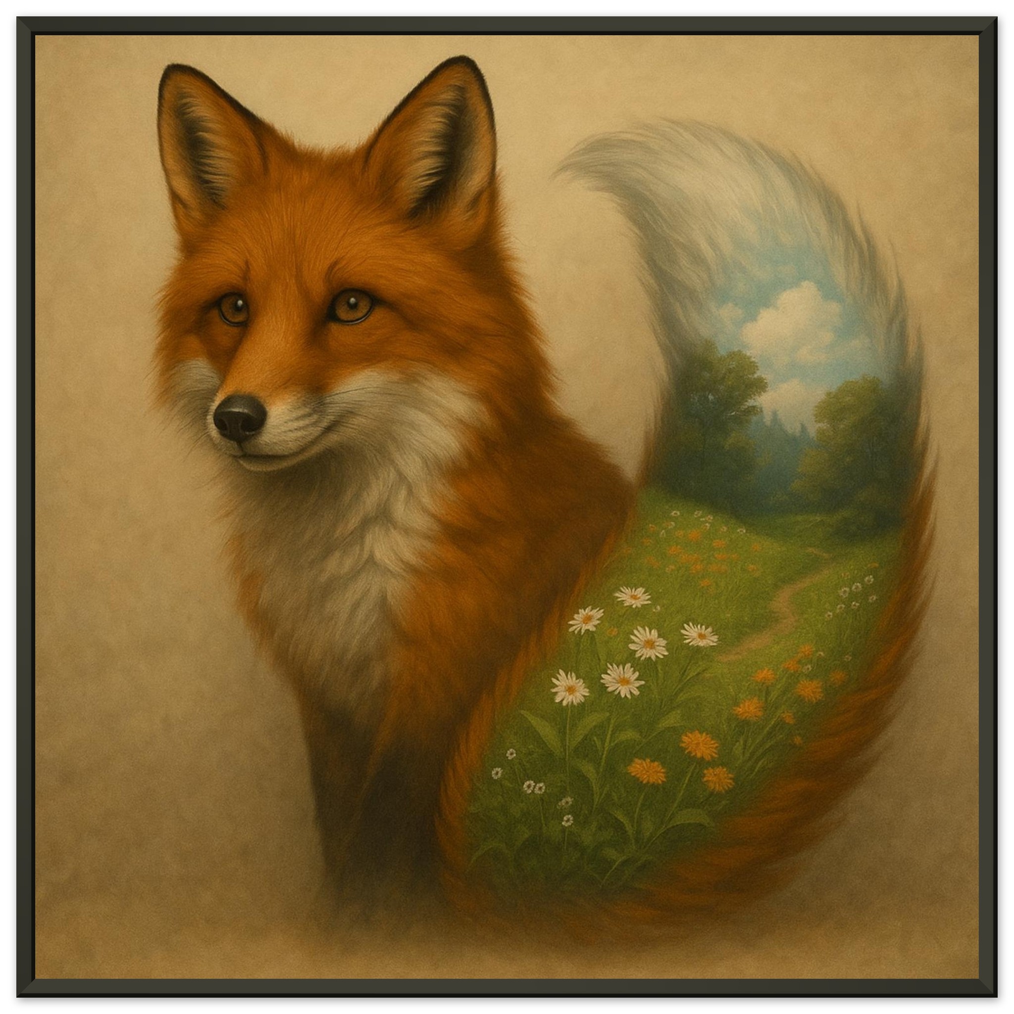 classic semi glossy paper metal framed poster botanical fox 13ac9a2b-dd02-4d7d-bf4e-22f41153ecd8