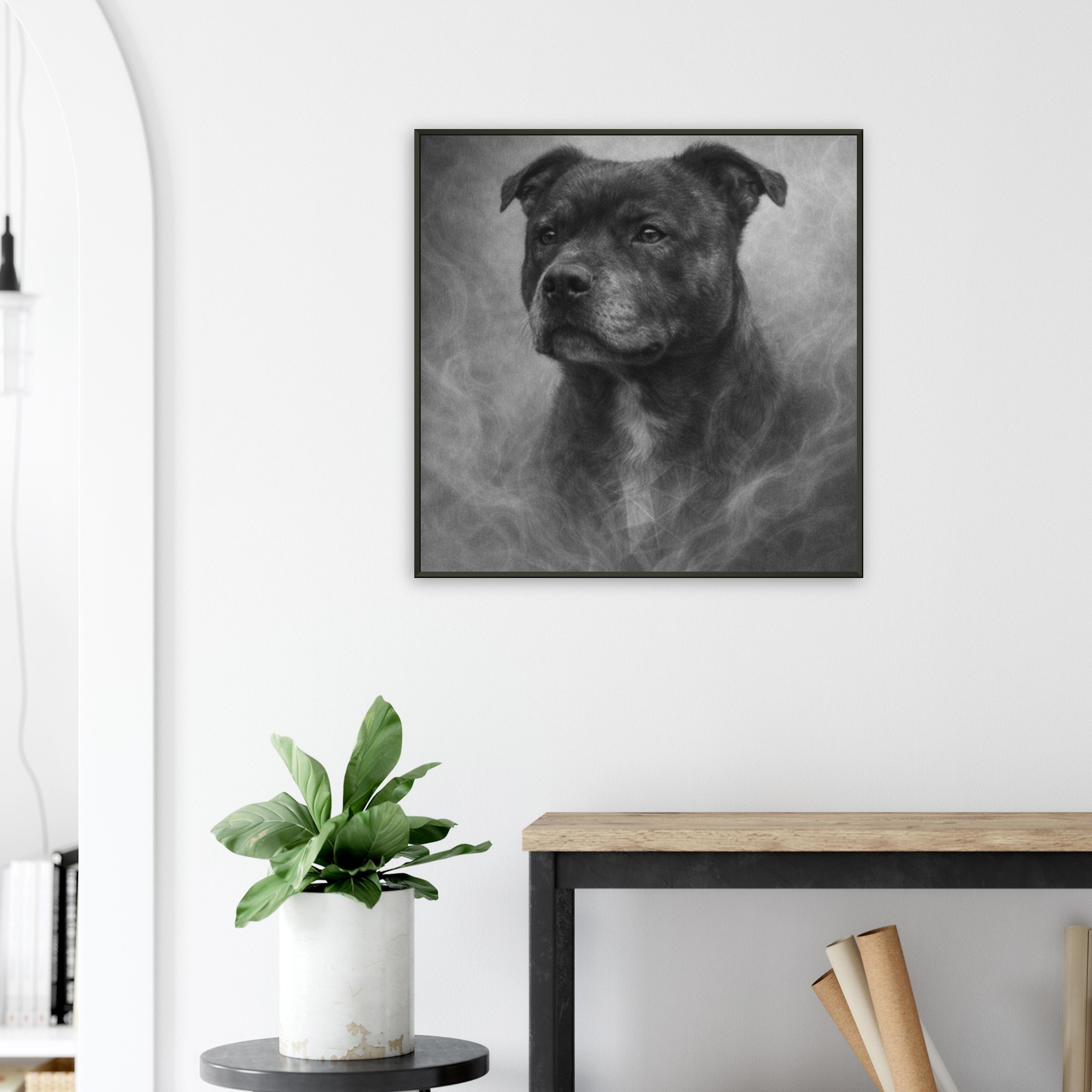 classic semi glossy paper metal framed poster staffy 13c56c55-f459-4334-b2ae-8cbac9d3ab85