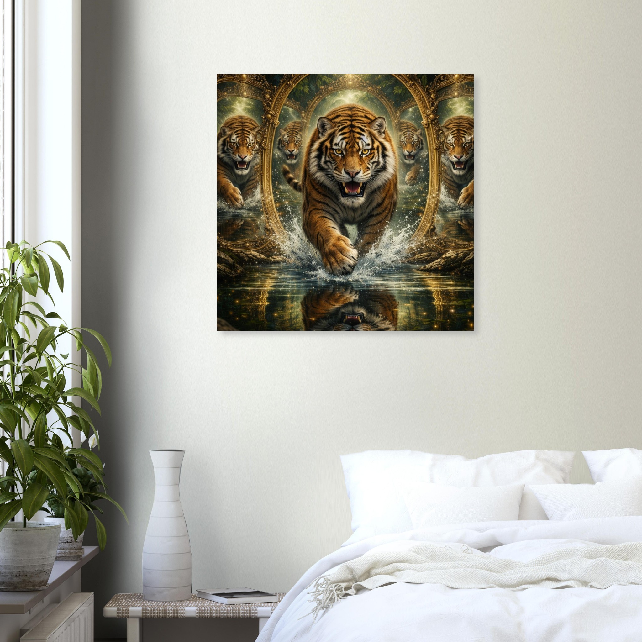 classic semi glossy paper poster tiger reflections 13d5a129-f077-429d-898c-9cb6e7bdee8f