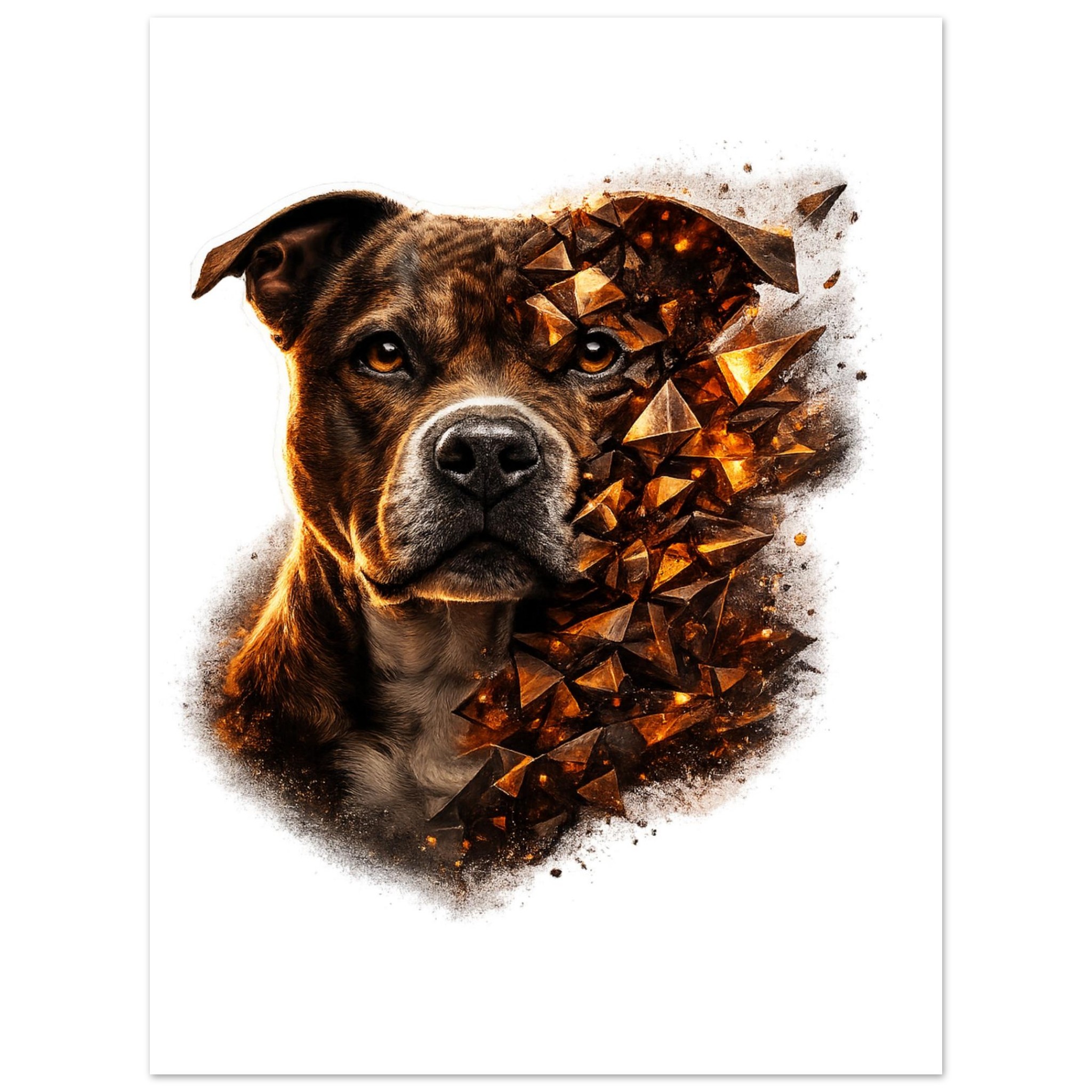 classic semi glossy paper poster staffordshire bull terrier 15c557e1-50fc-45fb-a702-49ed70efe230