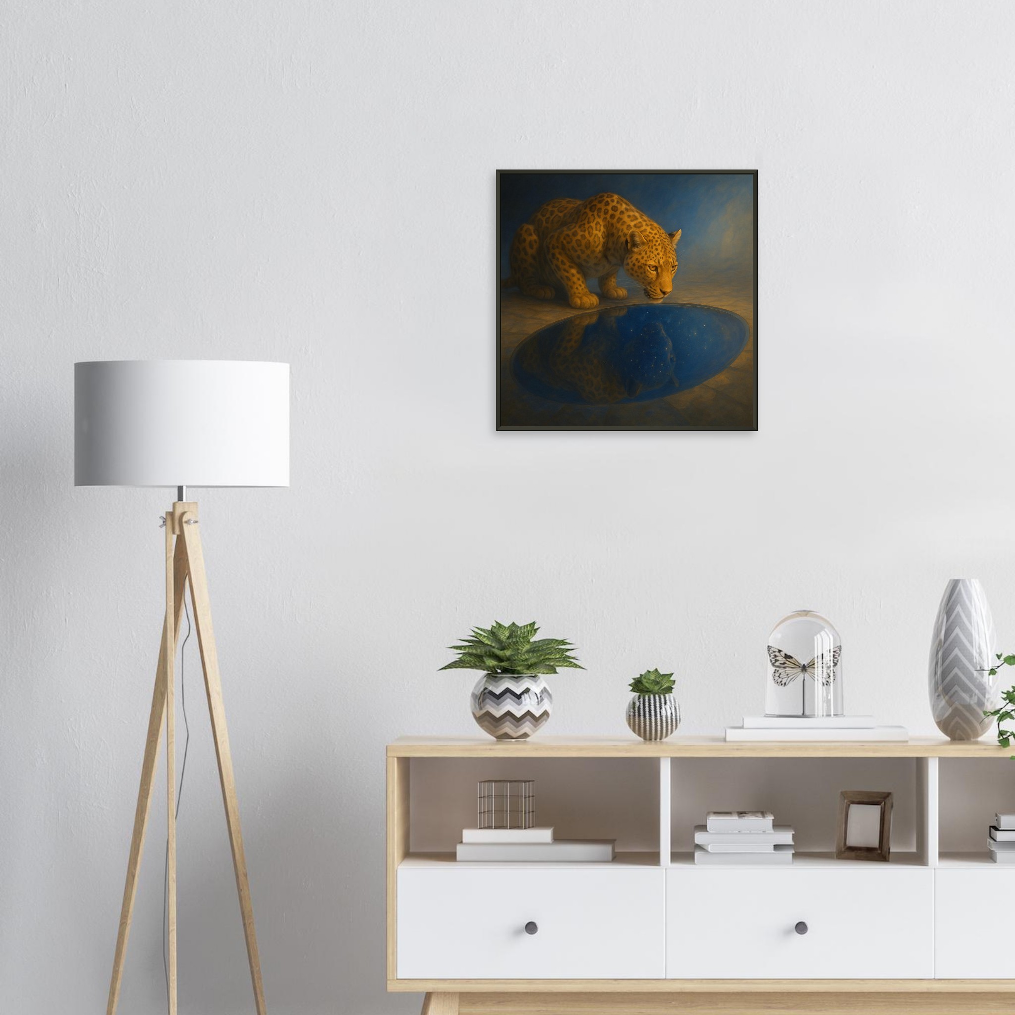 classic semi glossy paper metal framed poster leopard wall art 17767ff3-4413-4a0a-8270-90d0cd4c0550