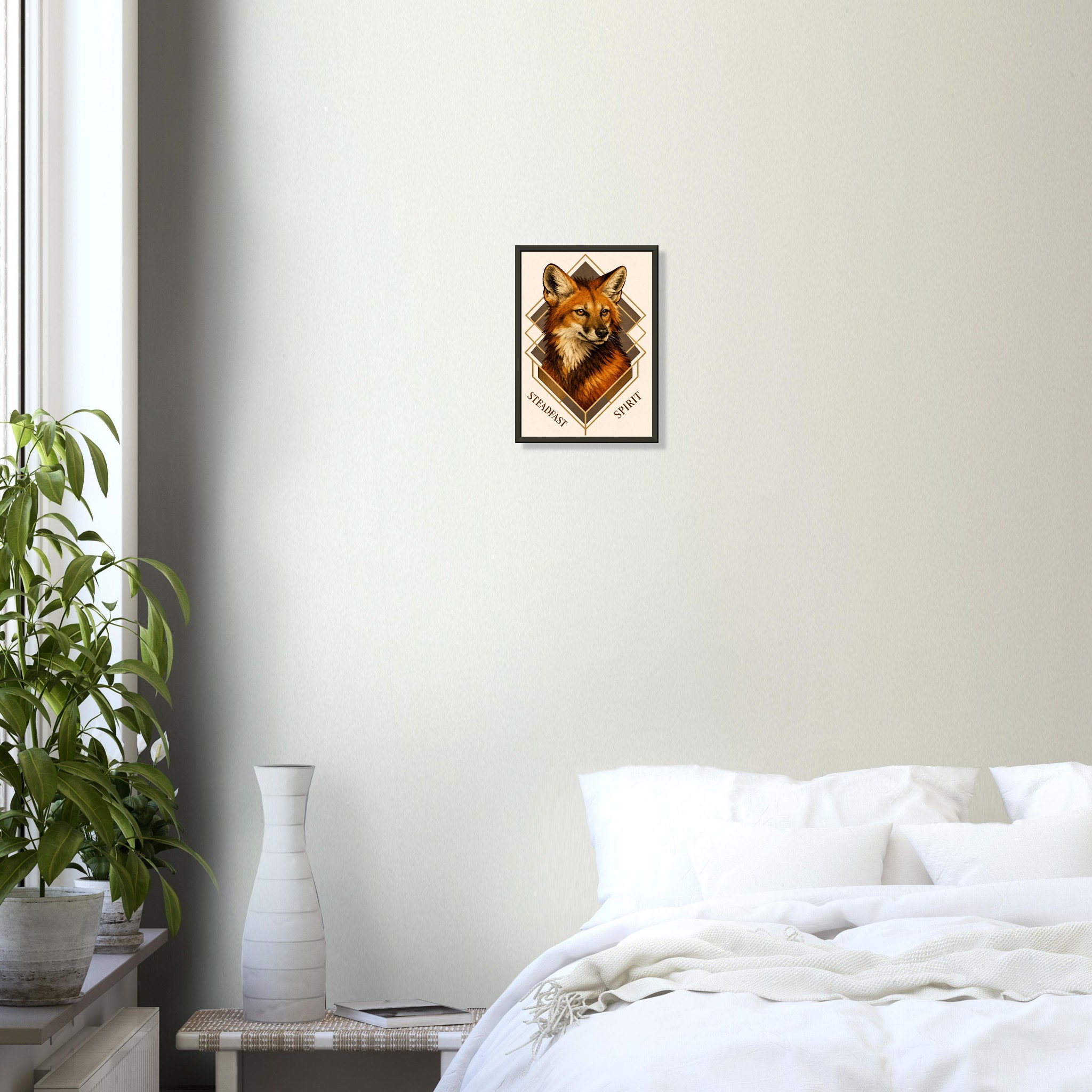 classic semi glossy paper metal framed poster maned wolf 17b4b345-215c-415e-b051-4a314138e14d