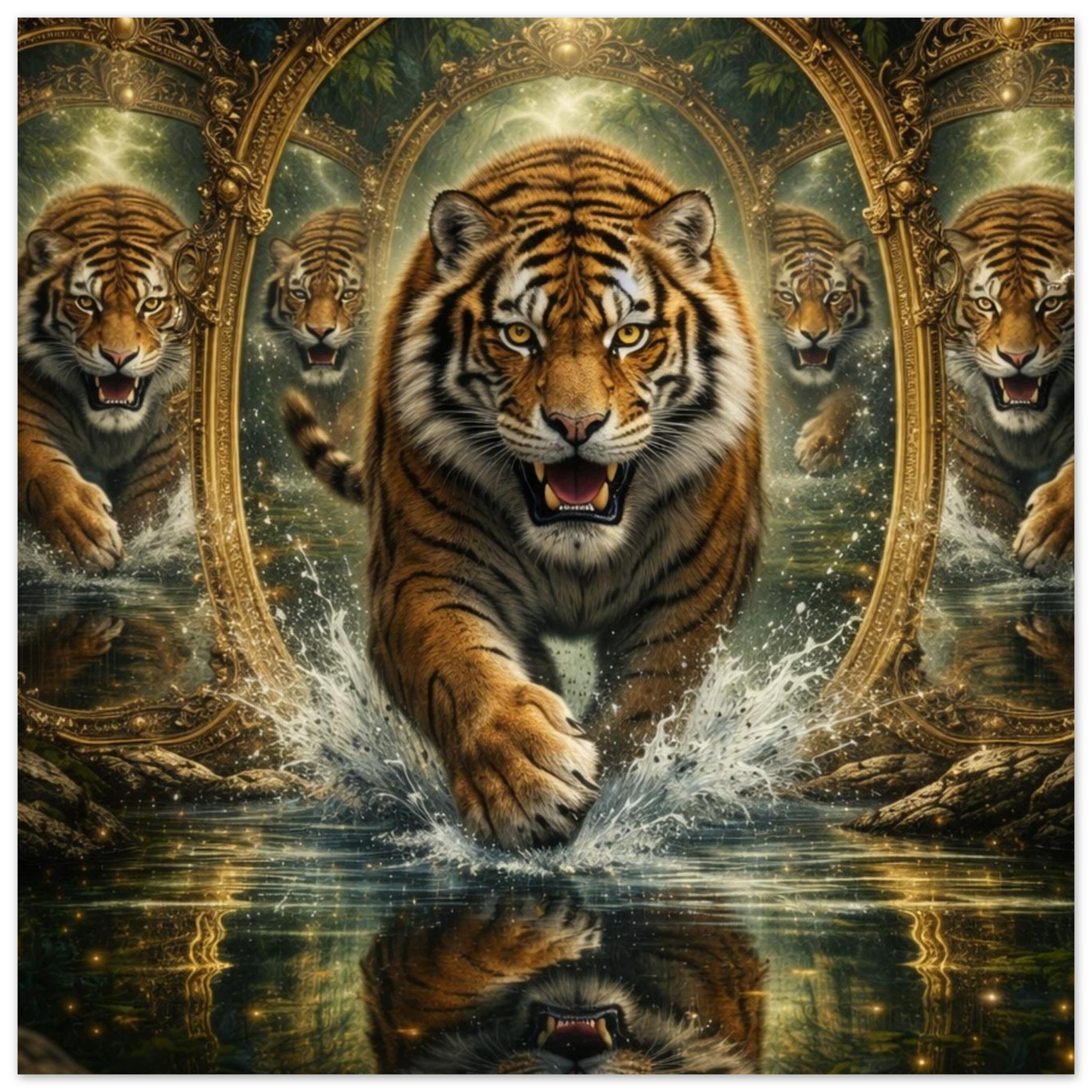 classic semi glossy paper poster tiger reflections 17b913f3-2680-4372-b5bd-76d5b14f70d4