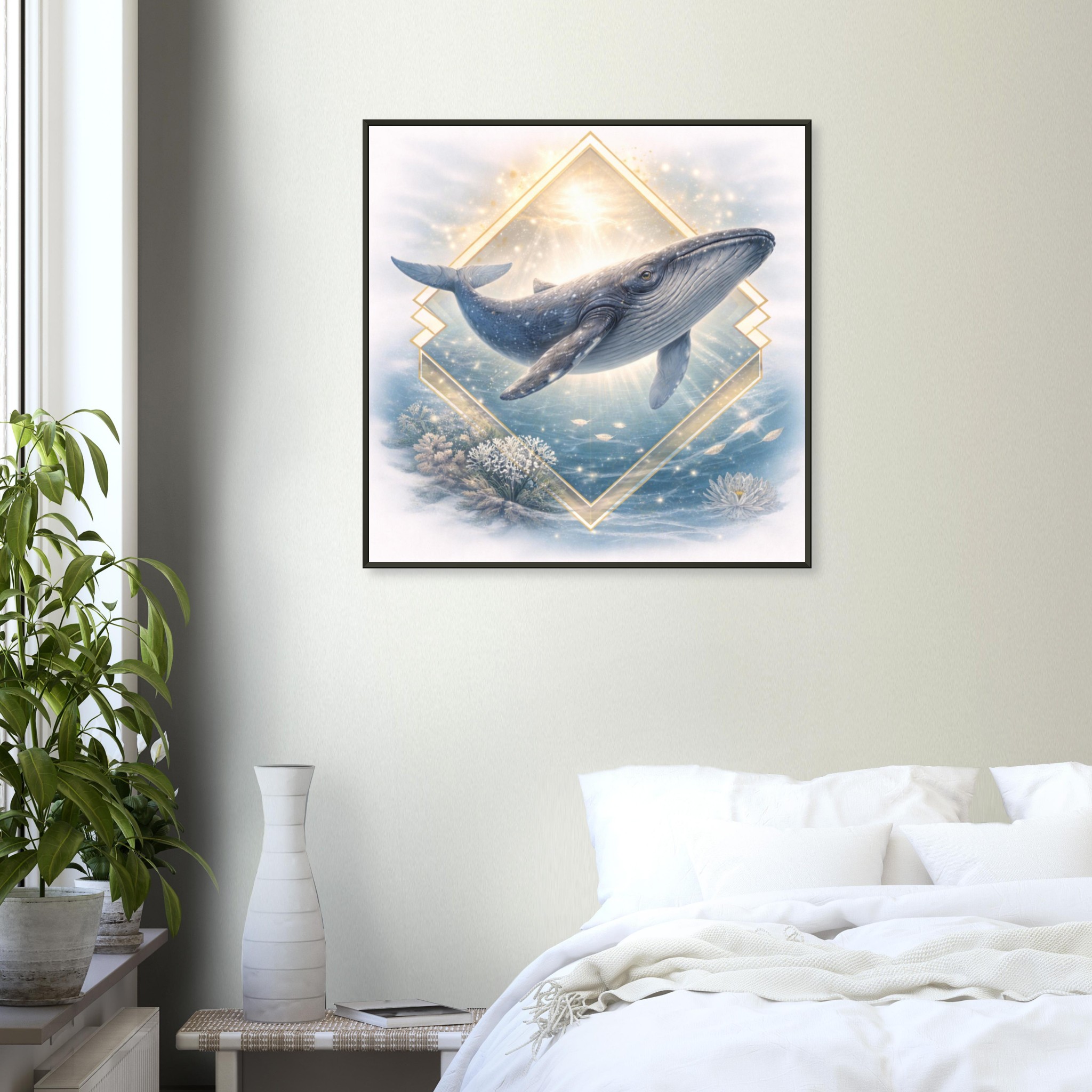 classic semi glossy paper metal framed poster whale art 18f7d04d-ed88-4b7e-91b5-64dabb360f90