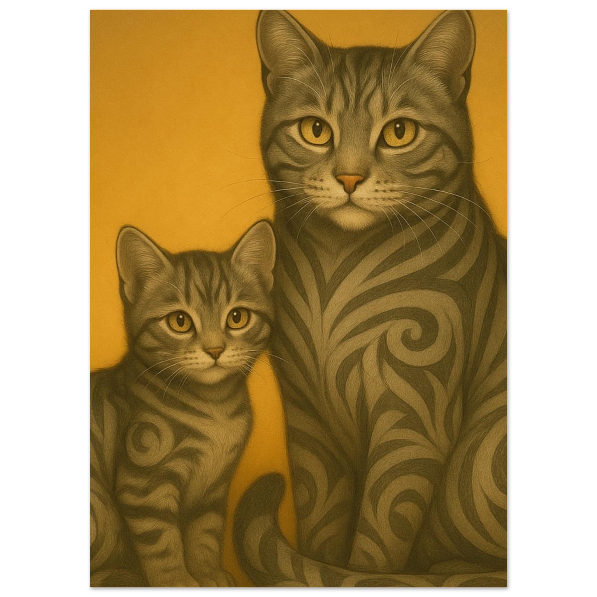 classic semi glossy paper poster tabby cats 1cff8398-1f12-479f-bd8c-58b64118501a