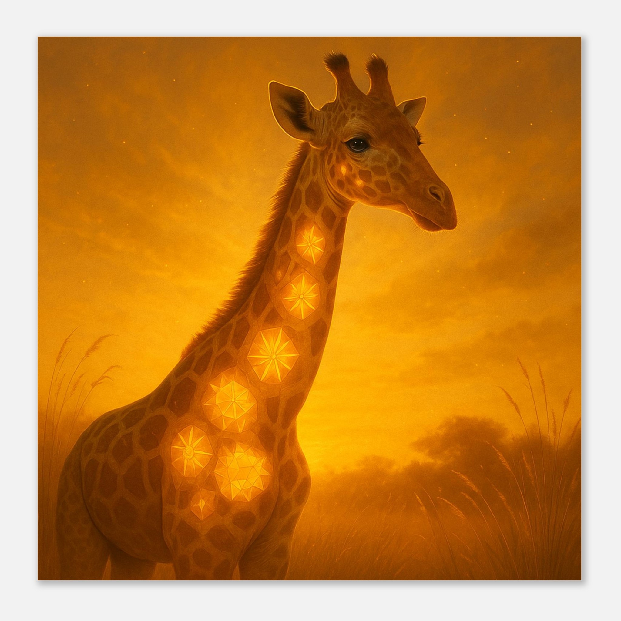 classic semi glossy paper poster giraffe 1d956666-87ef-45d6-8500-b9859a463e65