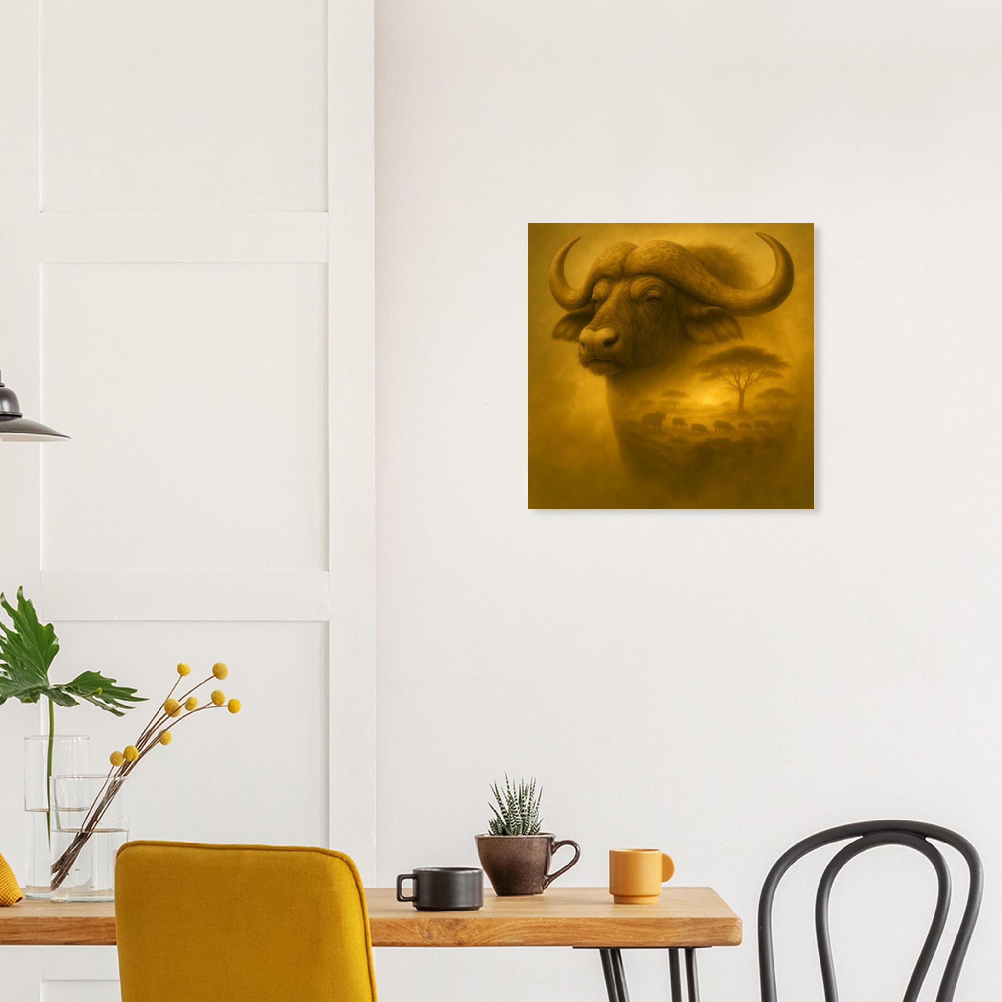 classic semi glossy paper poster african buffalo 1f691516-24ae-4c6d-8763-6a71884d804e