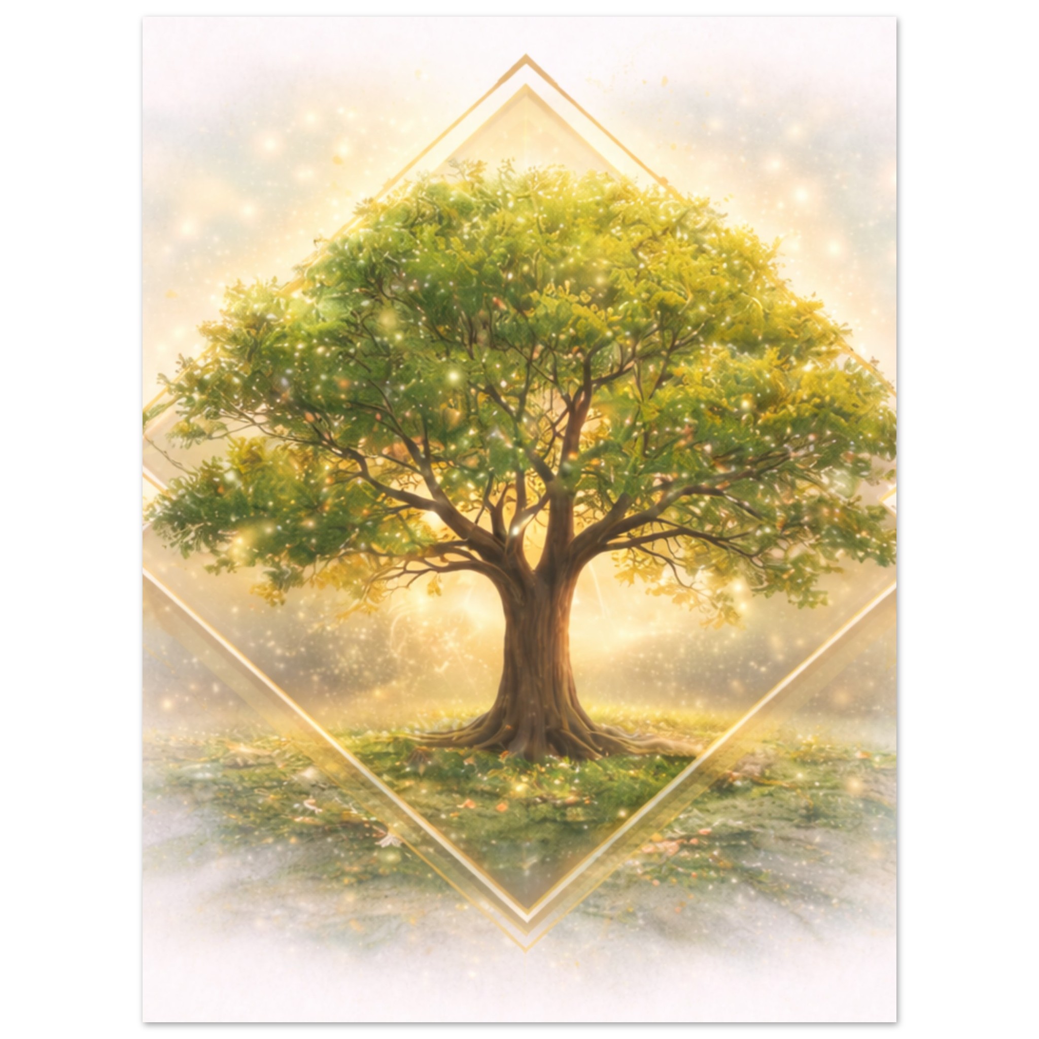 classic semi glossy paper poster summer tree 1f763162-793e-4b18-8b7f-9be584025827