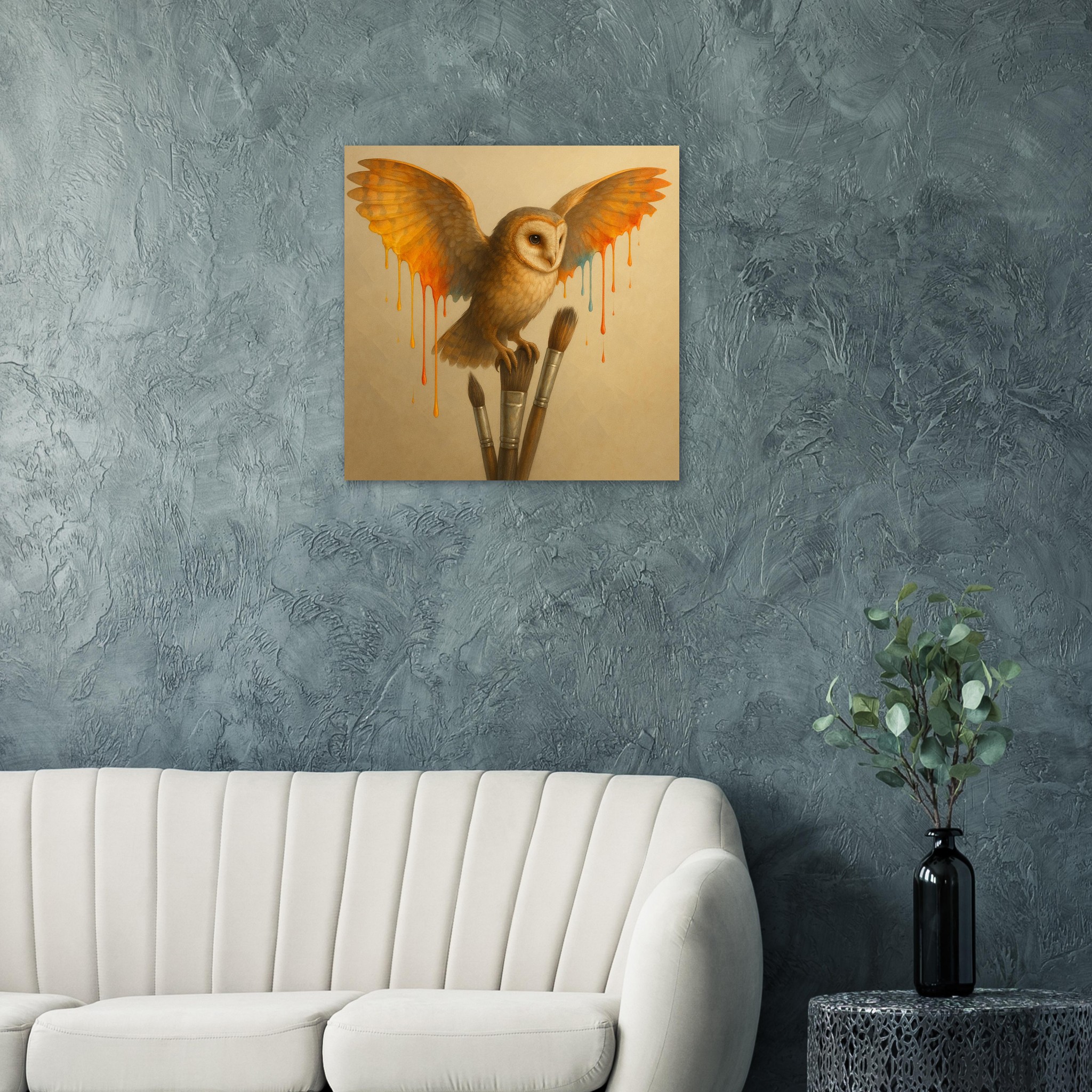classic semi glossy paper poster, barn owl 1f7db047-48a5-4f2f-a3b5-06502363feb9