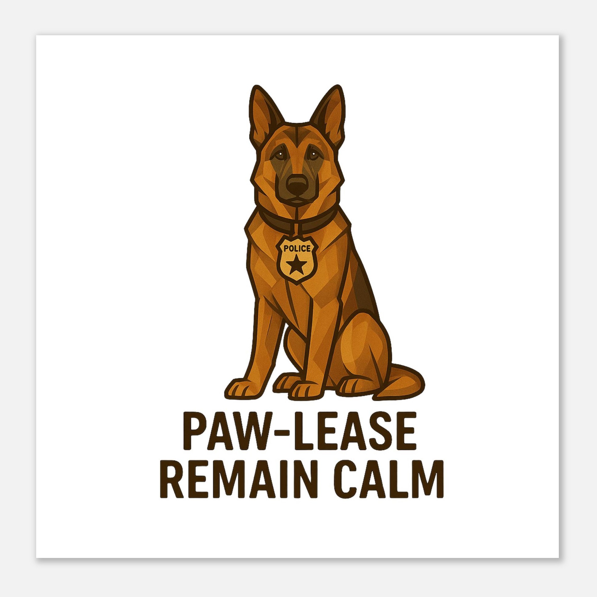 classic semi glossy paper poster paw lease remain calm 20628e57-a0d3-41f9-a904-885ff69589b1