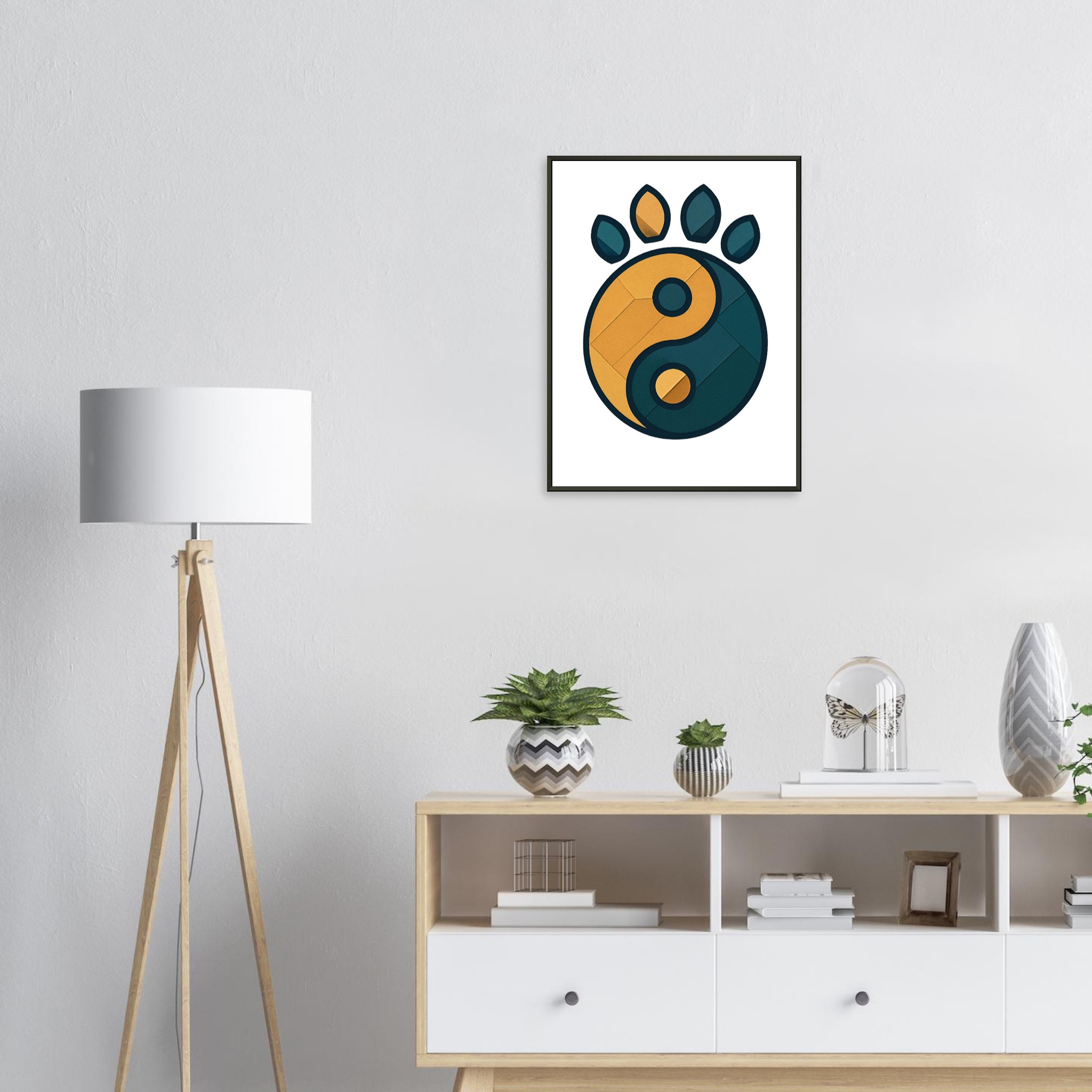 classic semi glossy paper metal framed poster yin and yang 20c1c855-891c-4208-868d-a1a7d74d4d21