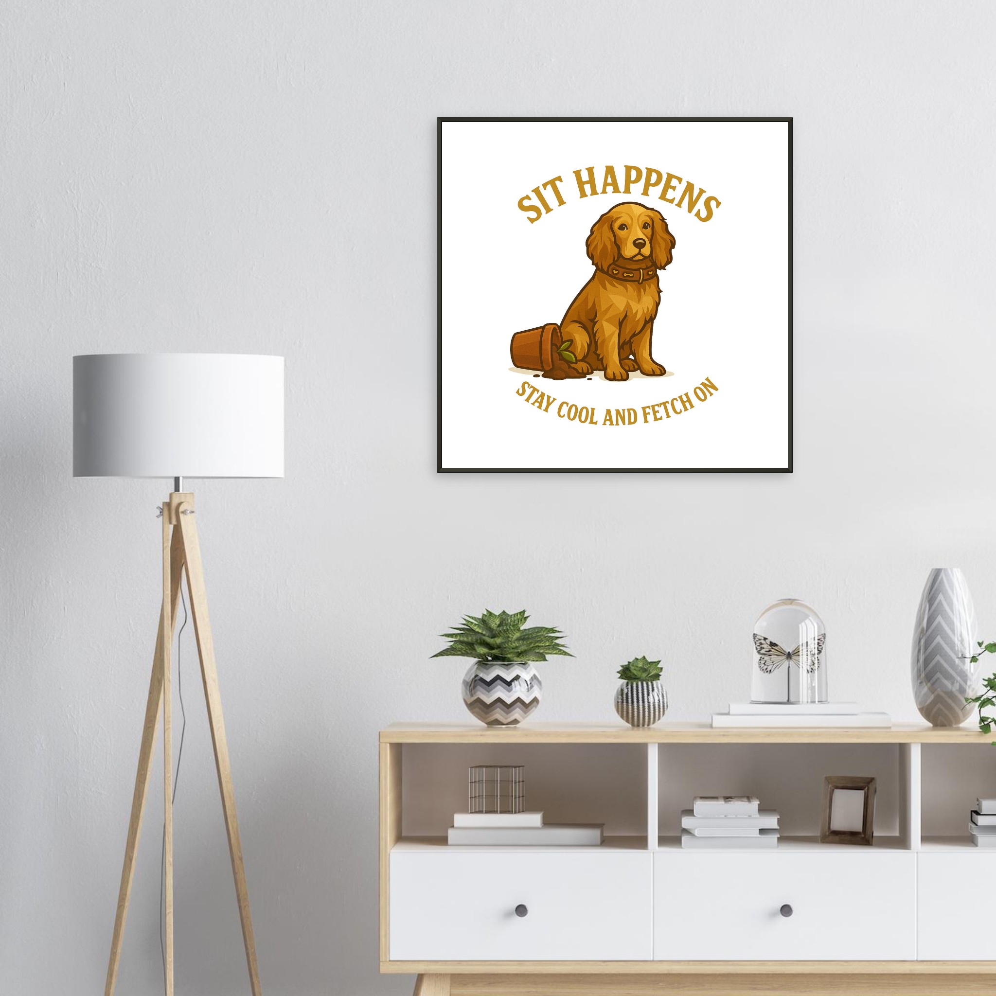 classic semi glossy paper metal framed poster sit happens 21ad471e-4ce6-4f9d-b6b4-07066698bac8