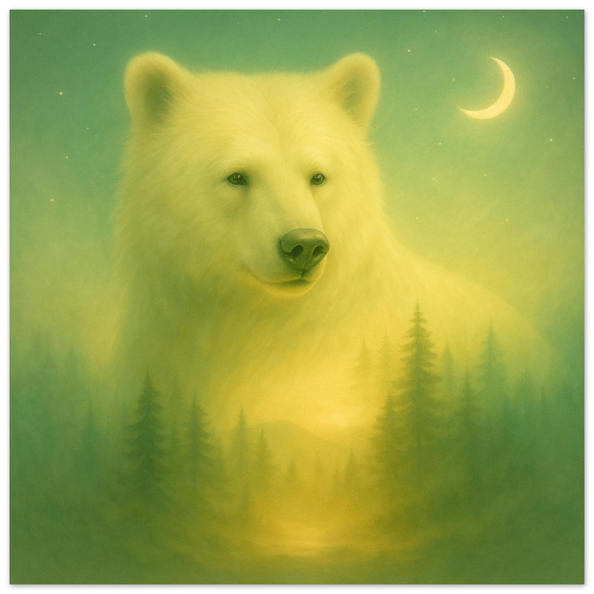 classic semi glossy paper poster polar bear art 21c05582-f0e2-4e2e-a2d8-1bdd21dc1220