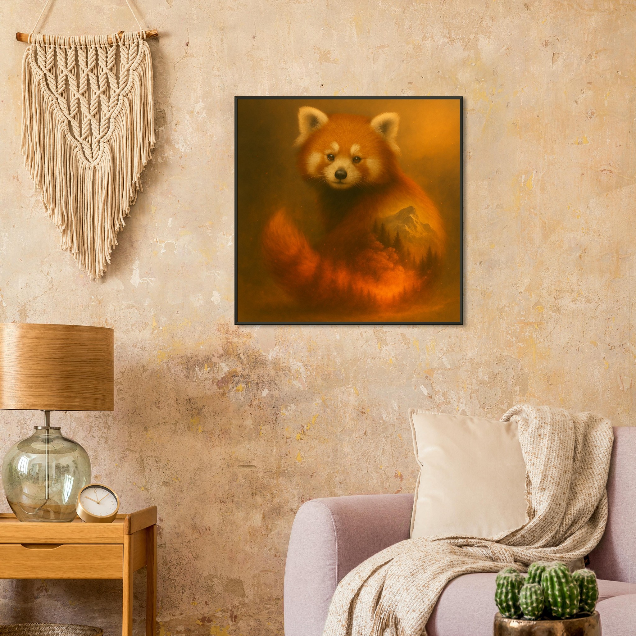 classic semi glossy paper metal framed poster red panda 227ba730-00ef-43b5-abc8-441caddd539b