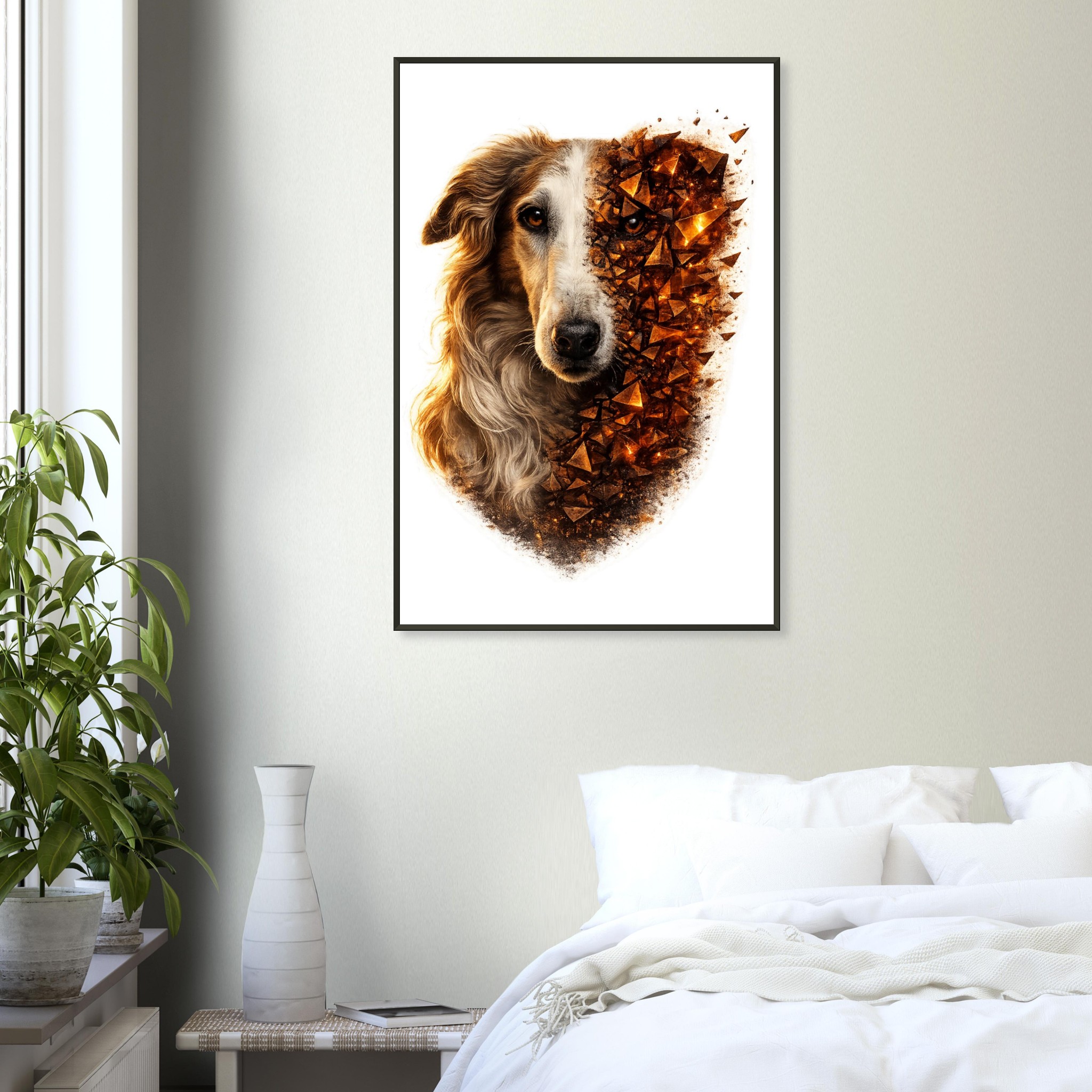 classic semi glossy paper metal framed poster borzoi 22a6f686-5280-467f-994e-ed8bbd0d236d