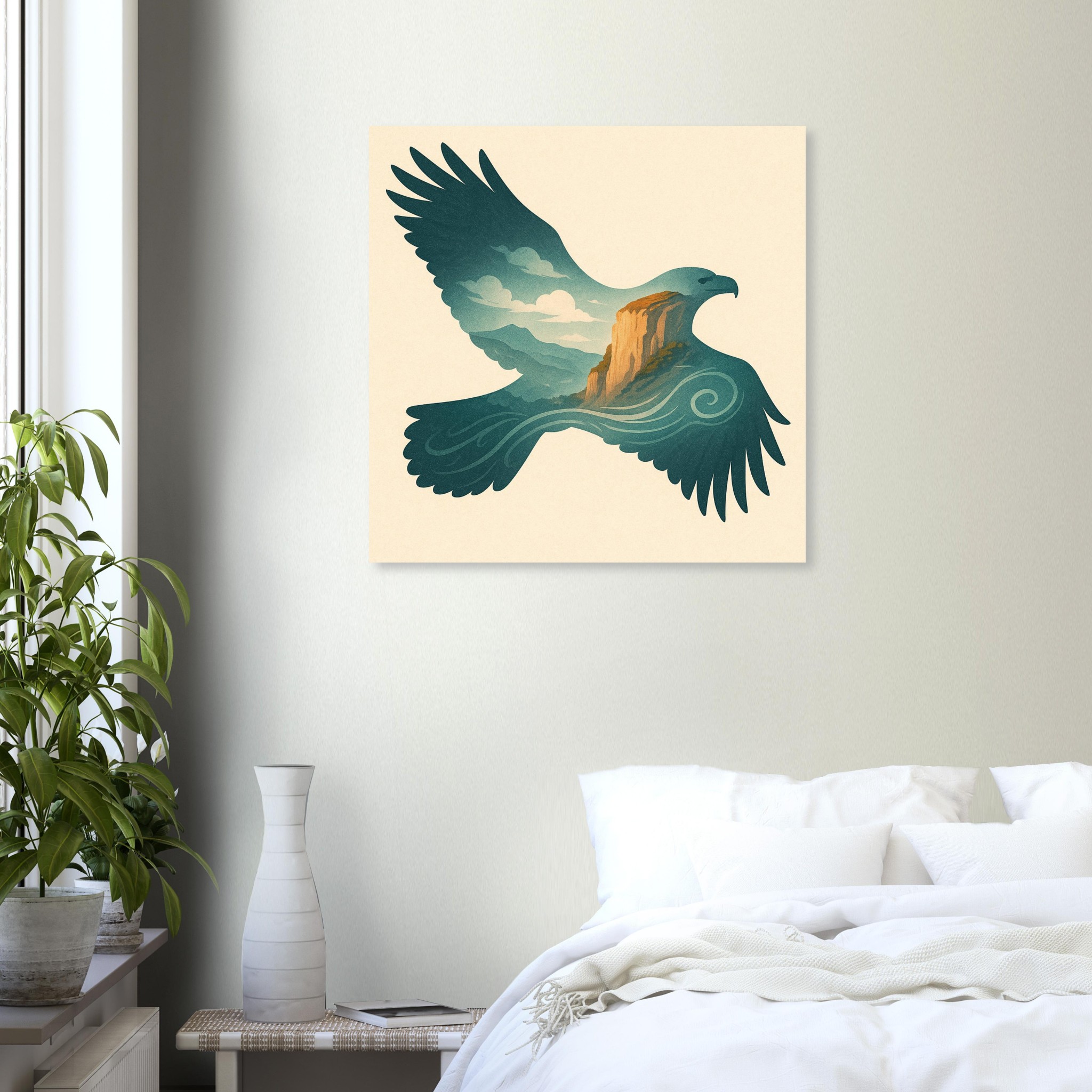 classic semi glossy paper poster, eagle 23329a1b-9b3f-4912-be19-e20f85fb6ac6