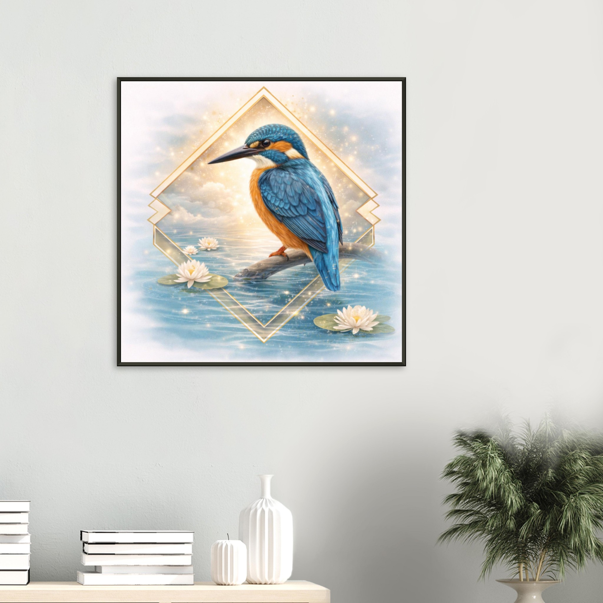 classic semi glossy paper metal framed poster, kingfisher 24b78910-9183-4b23-bca0-f44d0037c6ad