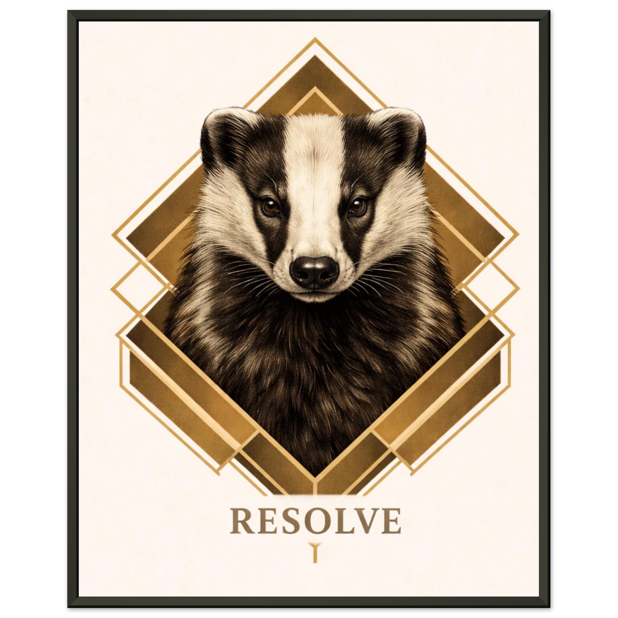 classic semi glossy paper metal framed poster badger wall art 25763aaf-f200-4628-bd38-33a3ec7ad3c1