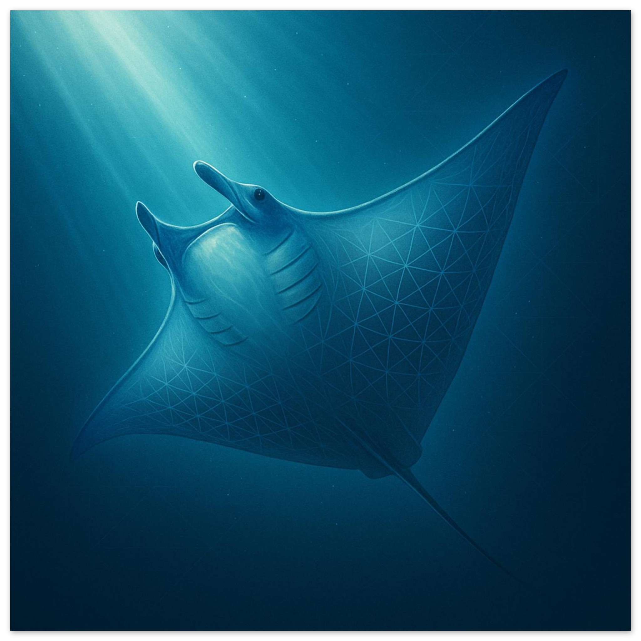 classic semi glossy paper poster manta ray 25b47681-0f85-47fa-a617-c8520ddadf73