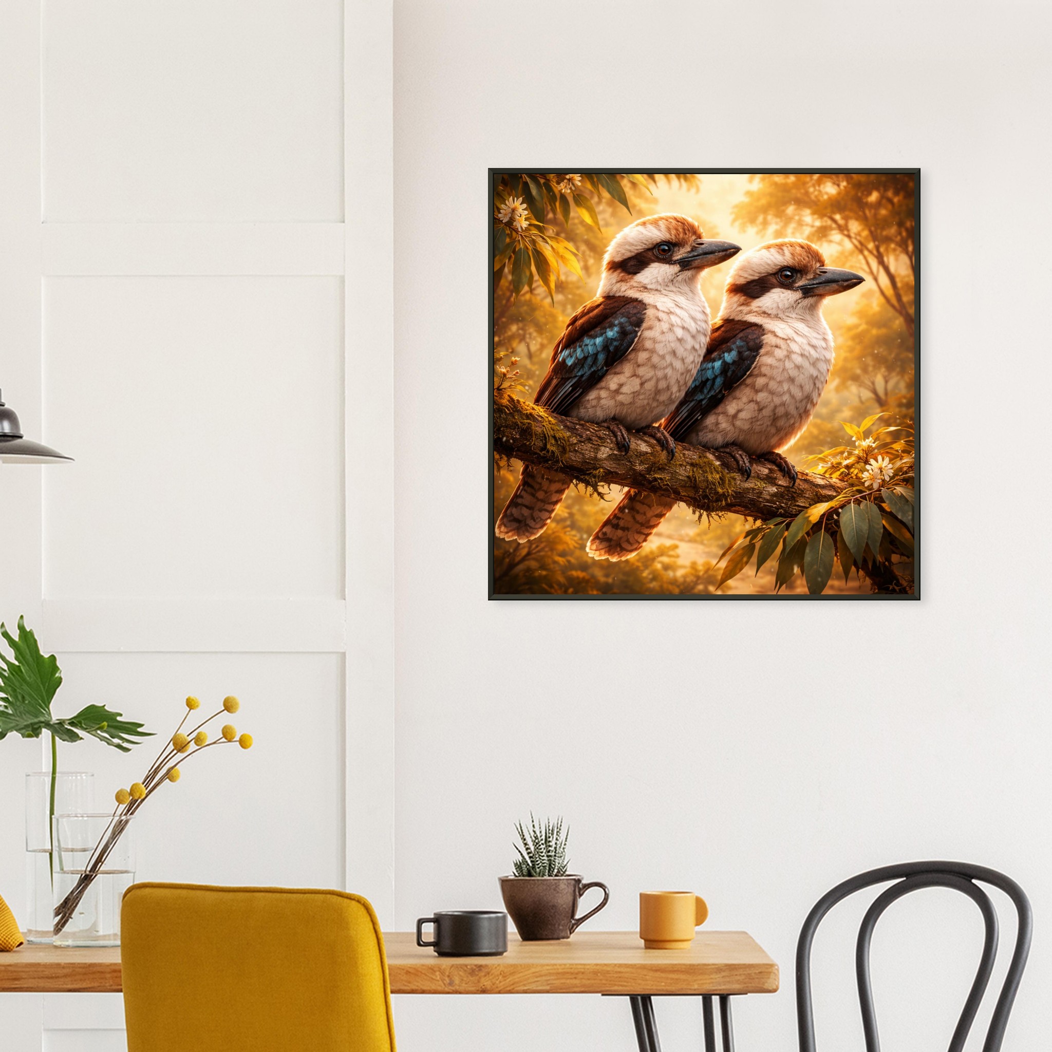 classic semi glossy paper metal framed poster kookaburras 26f194bf-dfce-415b-ac50-9f04c1937dd1