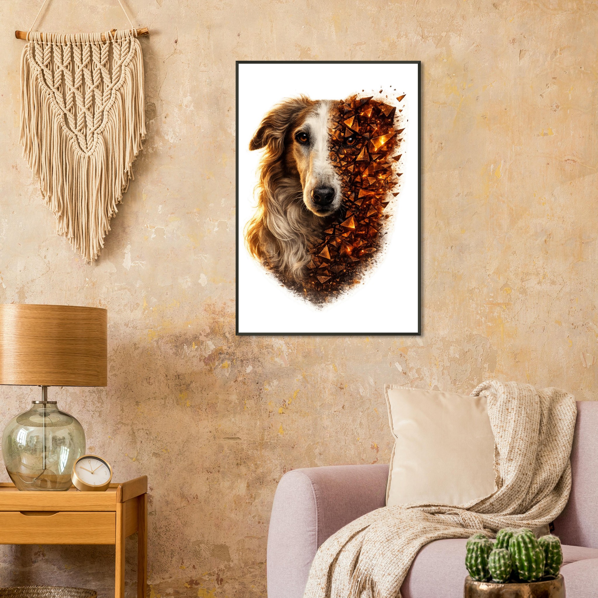 classic semi glossy paper metal framed poster borzoi 272d6c2a-0956-4392-9d8d-93cc3c26f767