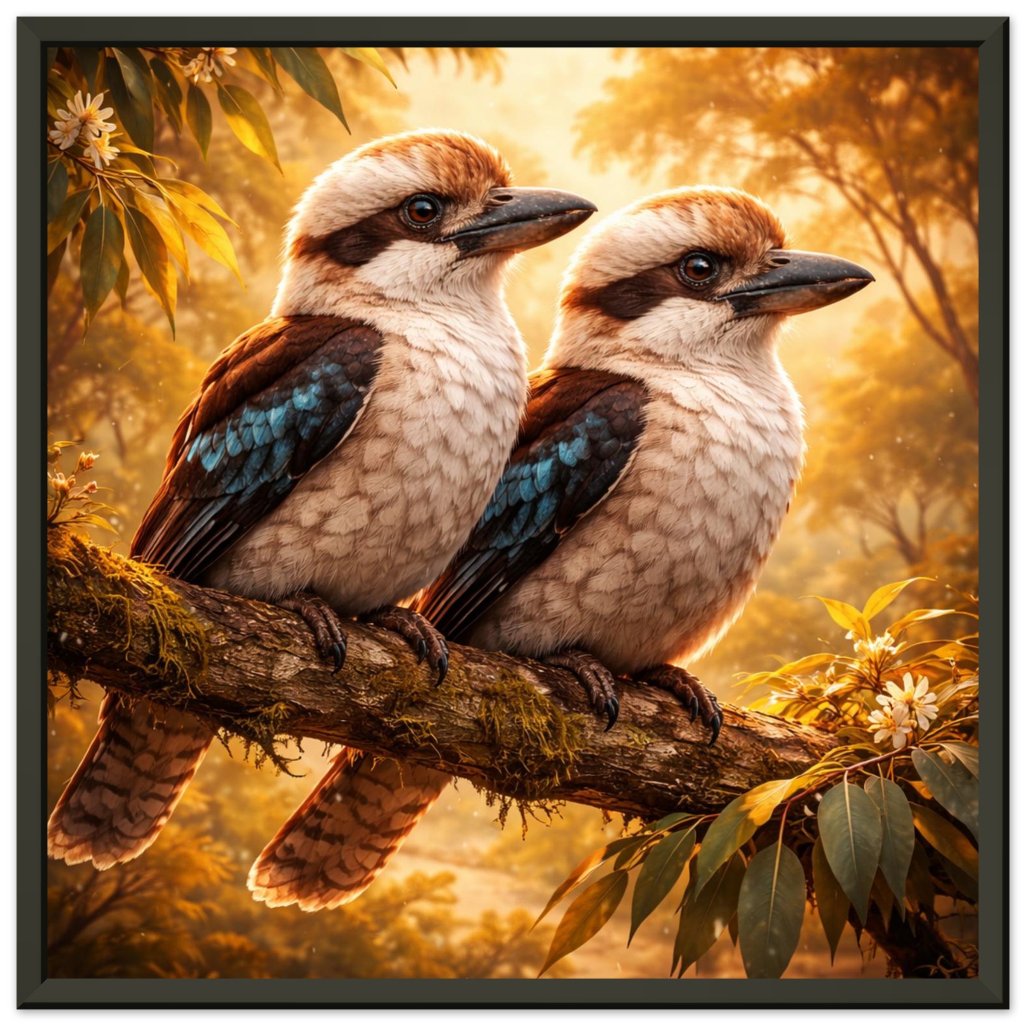 classic semi glossy paper metal framed poster kookaburras 27c7c848-8879-4d39-b683-748183ac545a